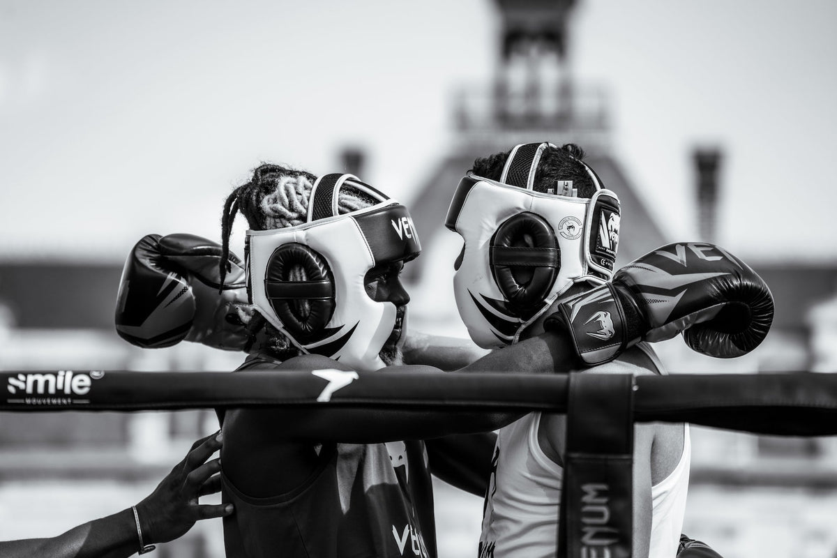 Two amateur boxers at Venum's Boxing Gala in France