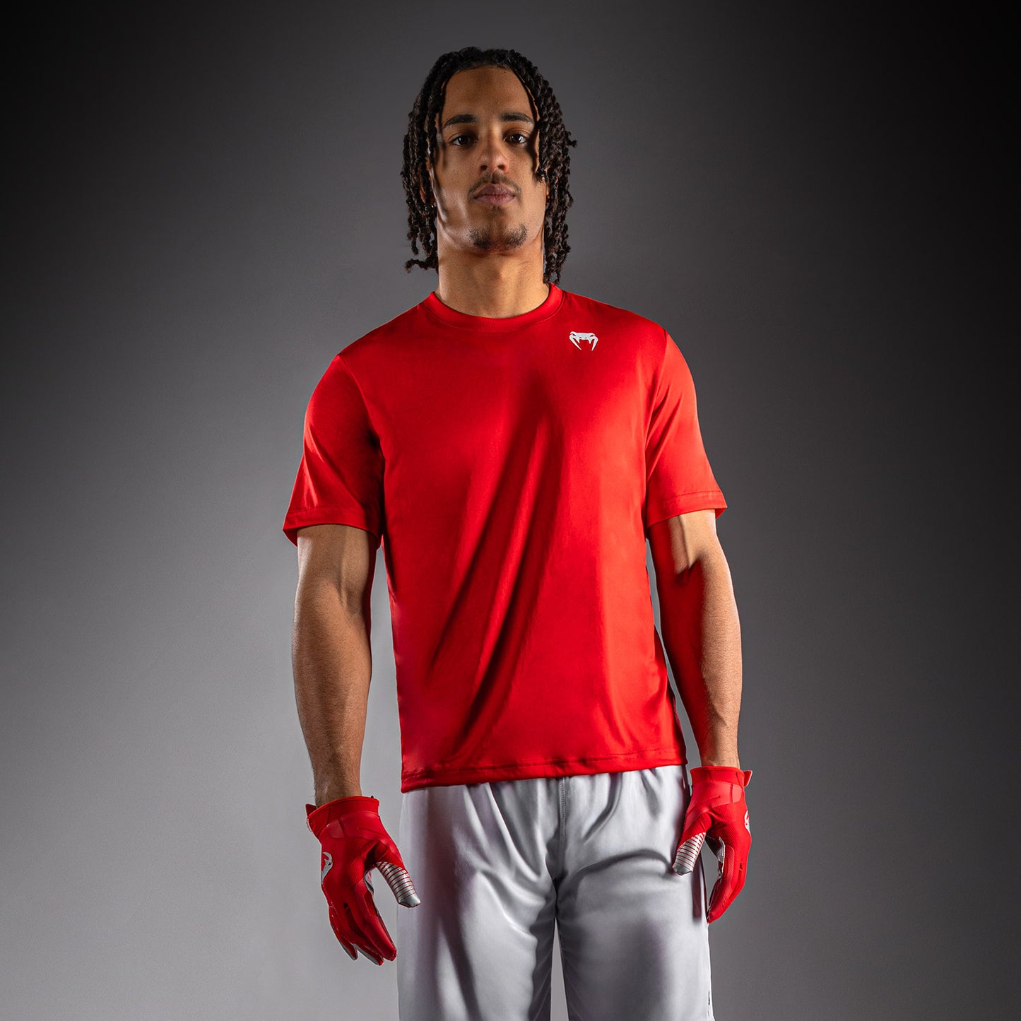 Venum Lineup Performance Short Sleeve T-Shirt - Red/White product-type_Dry Tech T-Shirts Venum