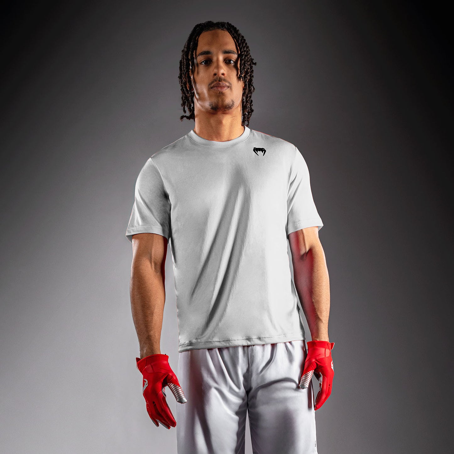 Venum Lineup Performance Short Sleeve T-Shirt - White/Black product-type_Dry Tech T-Shirts Venum