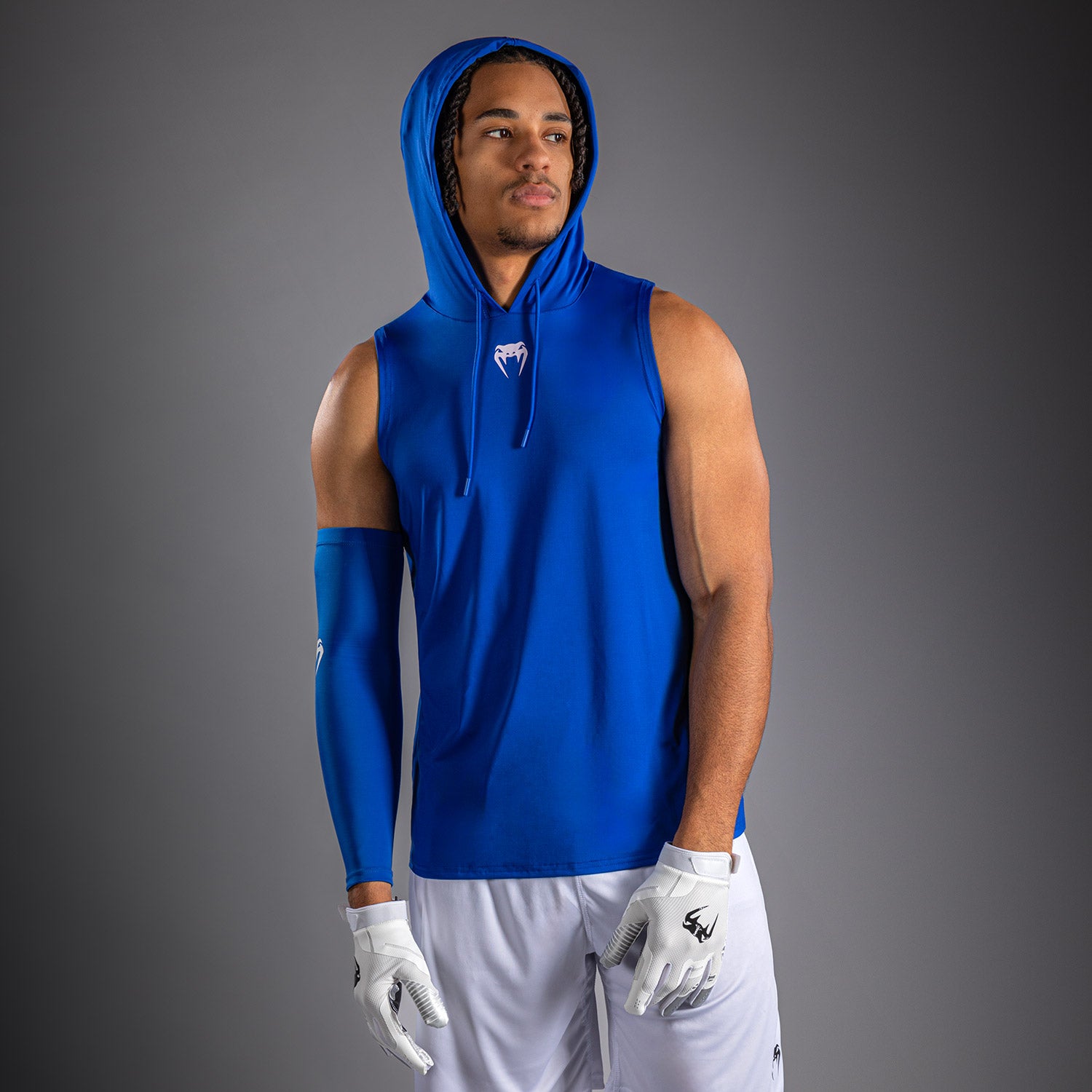 Venum Elite Sleeveless Dry-Tech Hoodie - Royal Blue - Venum