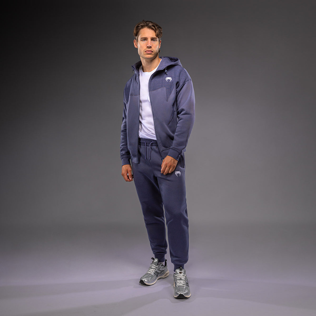 Venum Attack Fleece & Weave Track Jacket - Blue  product-type_Sweatshirts Venum