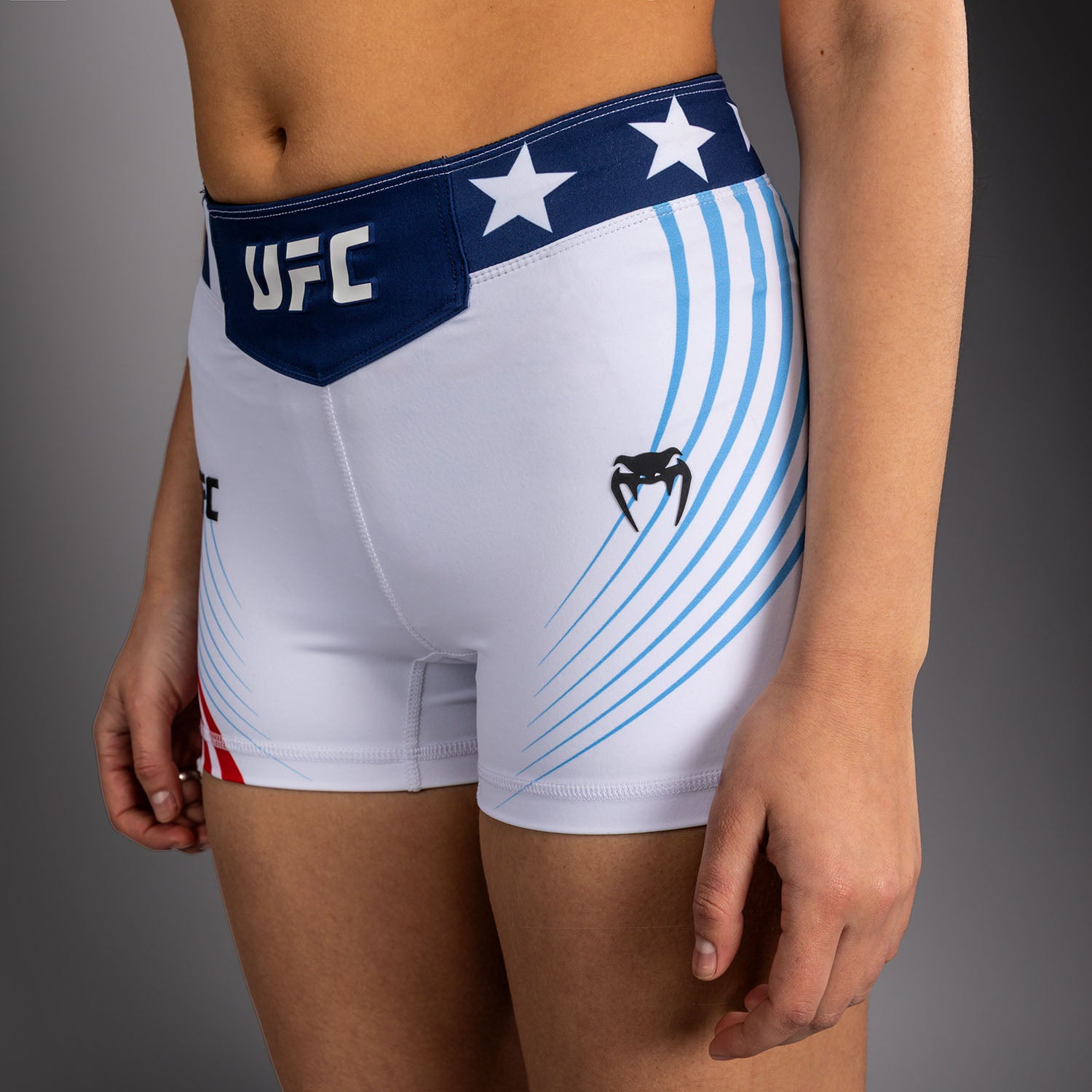 Women's Official UFC Freedom 250 by Venum White Authentic Short Fit Vale Tudo Short  product-type_Compression shorts Venum
