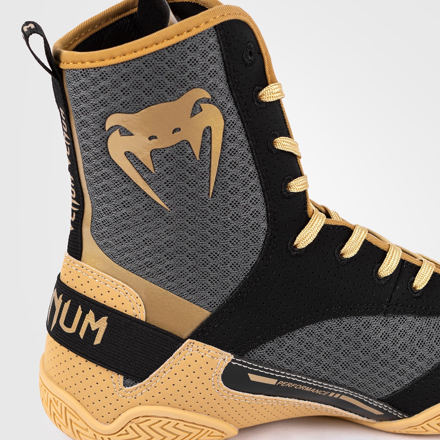 Venum Elite Boxing Shoes - Black/Beige - Venum