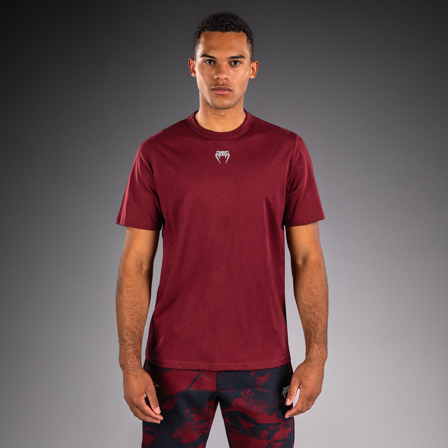 Men's UFC Zenith by Venum Burgundy Authentic Fight Week Short Sleeve