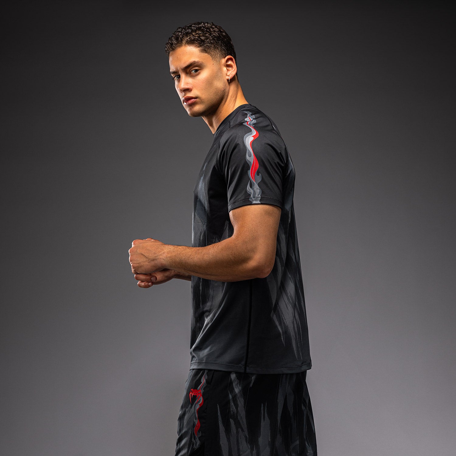 Venum Demon Dry Tech T-Shirt - Black/Grey  product-type_Dry Tech T-Shirts Venum