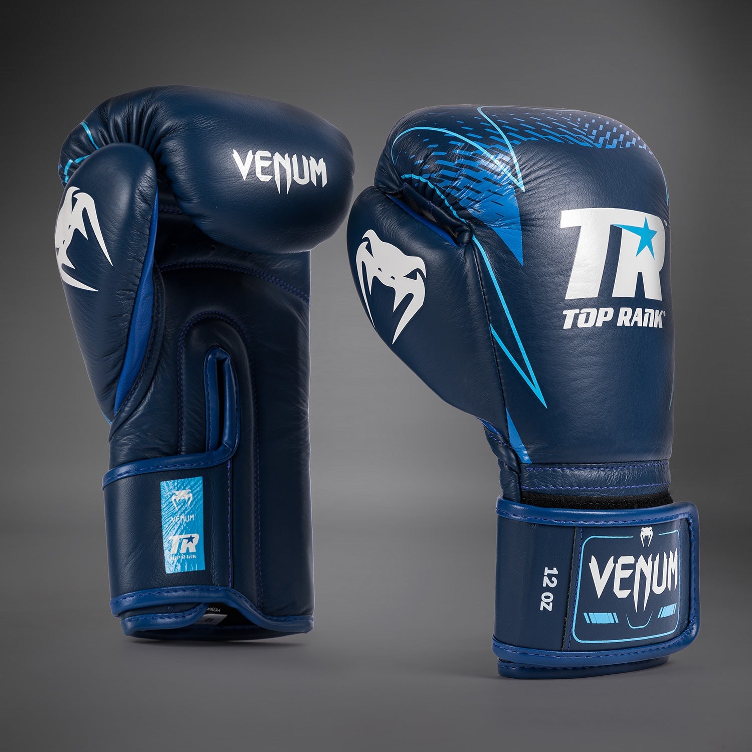 Venum x Top Rank Original Hammer Boxing Gloves - Navy Blue - Venum