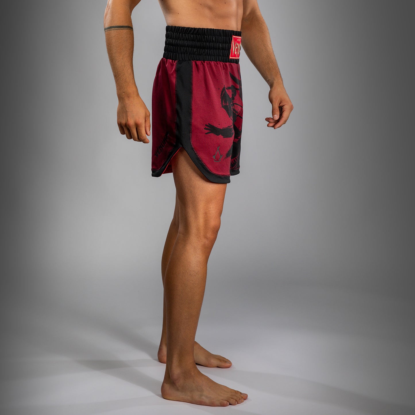 Venum x Assassin’s Creed Shadows Men’s Boxing Shorts - Burgundy/Black