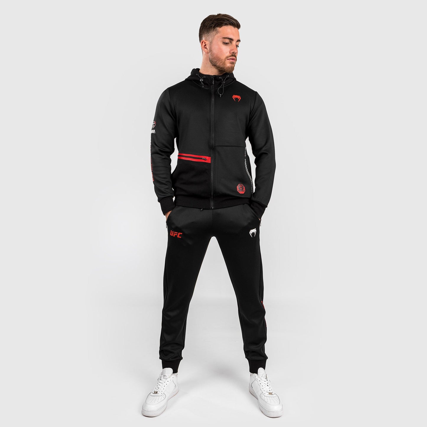 UFC Adrenaline by Venum Fight Week Men’s Zip Hoodie - Black