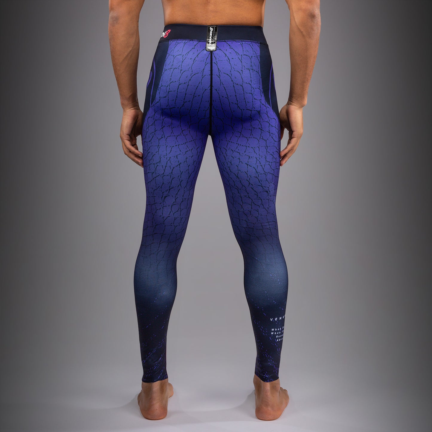Venum x TEKKEN 8 Spats - Kazuya - Black/Blue  product-type_Compression Pants Venum