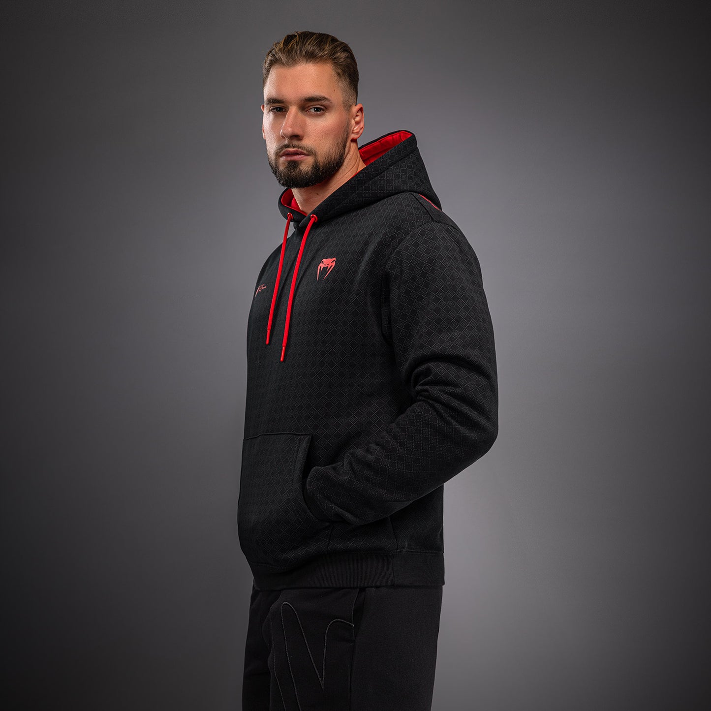 Venum x Roger Gracie Signature Hoodie - Black/Red  product-type_Sweatshirts Venum