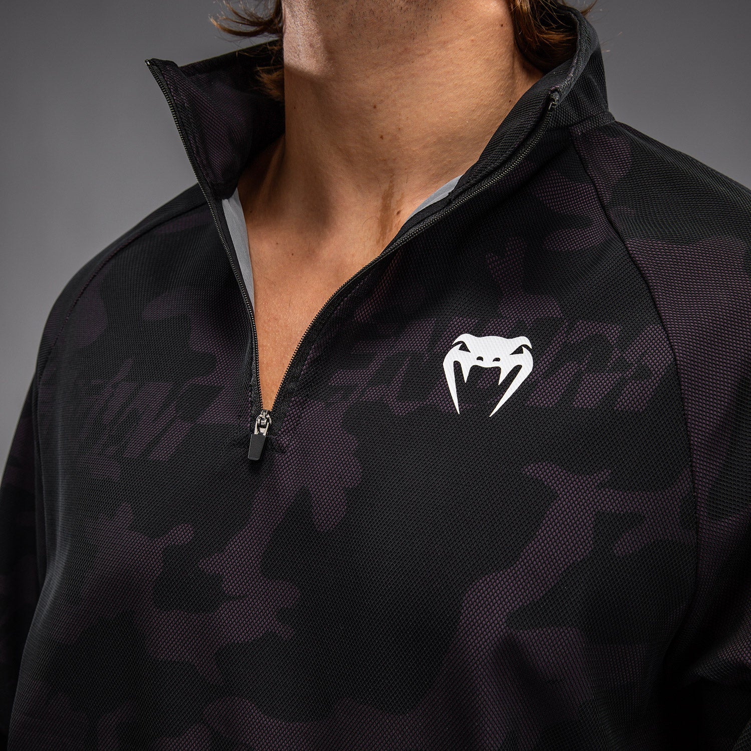 Venum Trooper Men's Half-Zip Jacket - Black/Purple - Venum - Venum