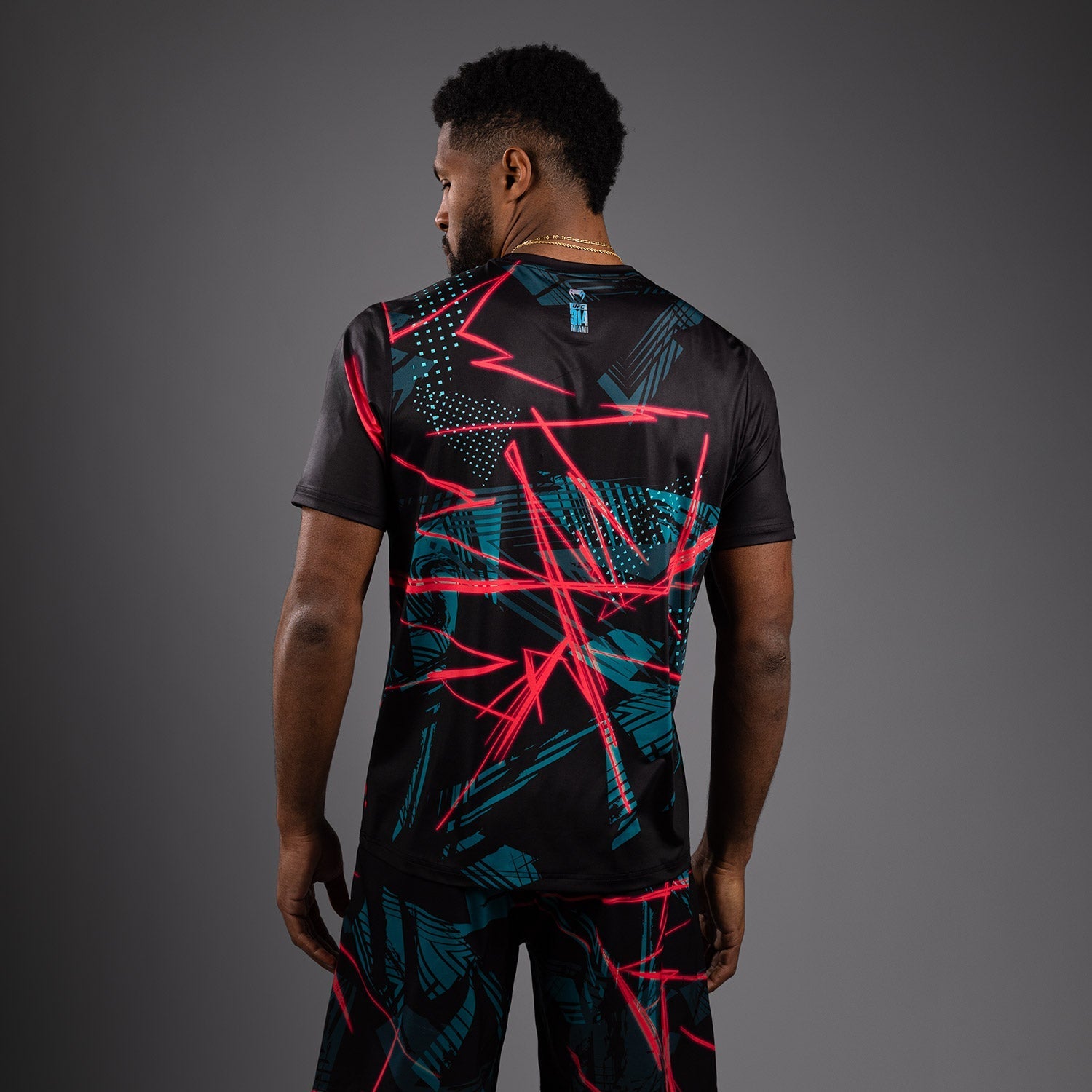 UFC Fusion By Venum Miami Edition Fight Week Men’s Dry-Tech T-Shirt - Black