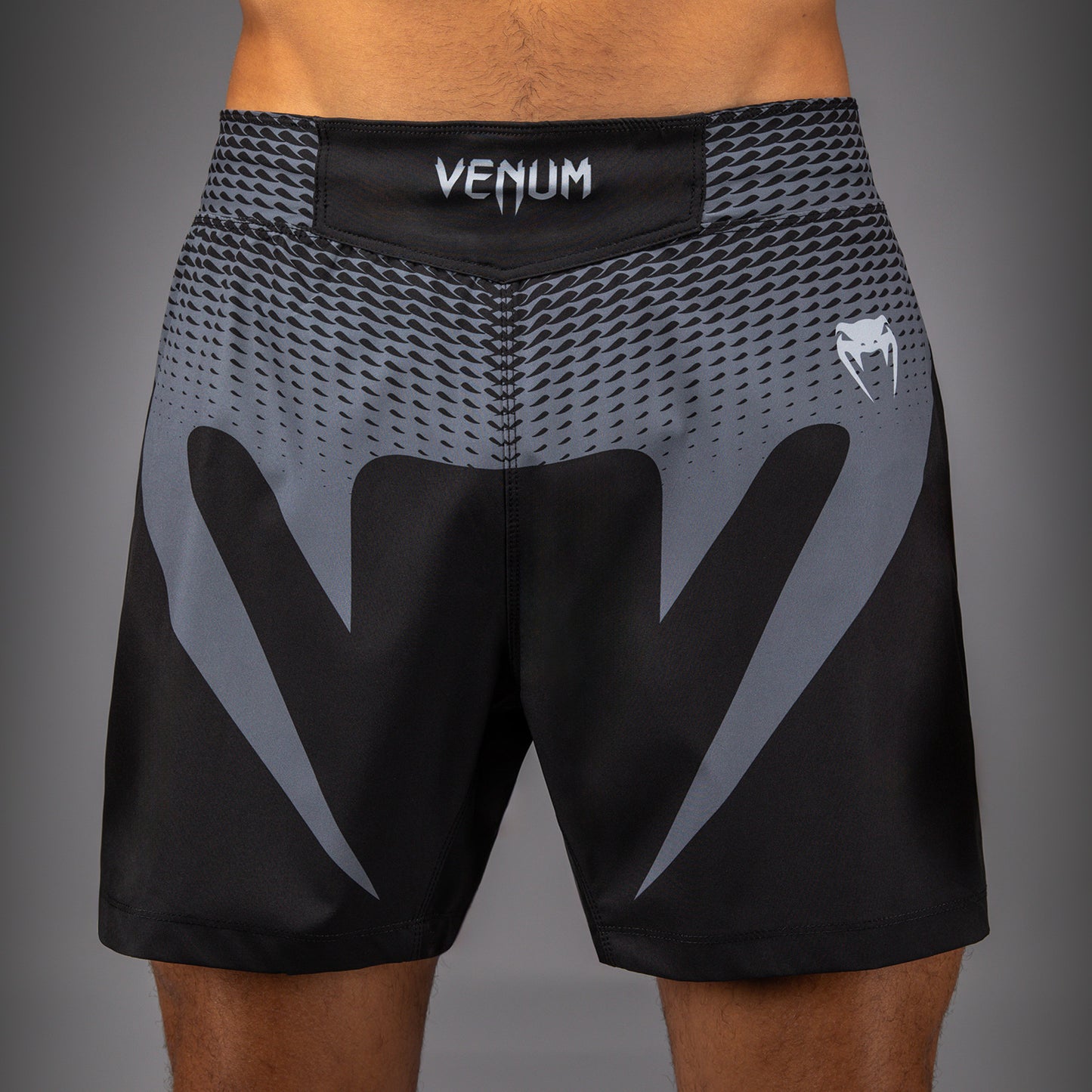 Venum No Gi Fightshorts - Black/ Silver Grey