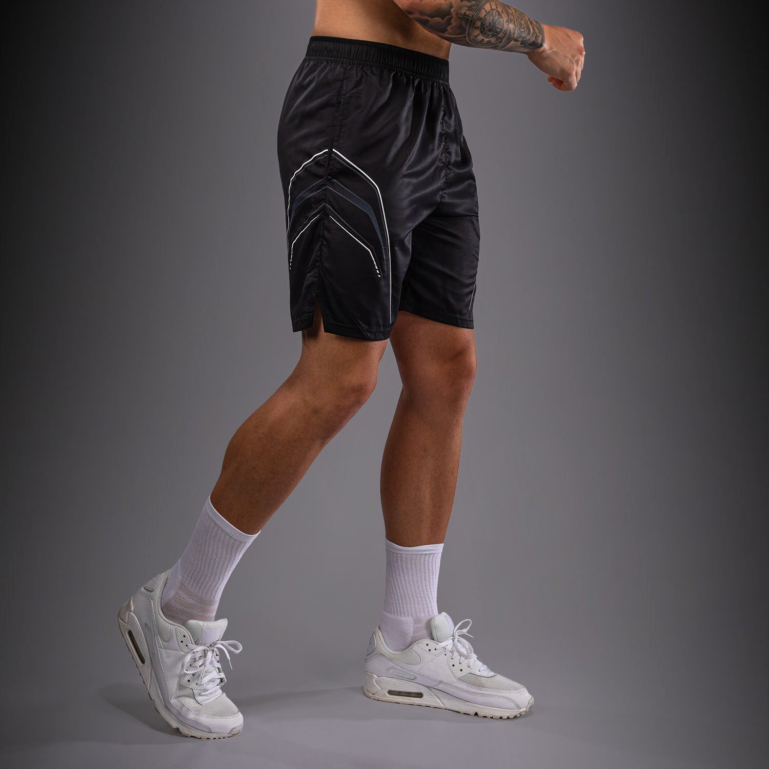 Venum Streamline Training Shorts - Black/White  product-type_Training shorts Venum