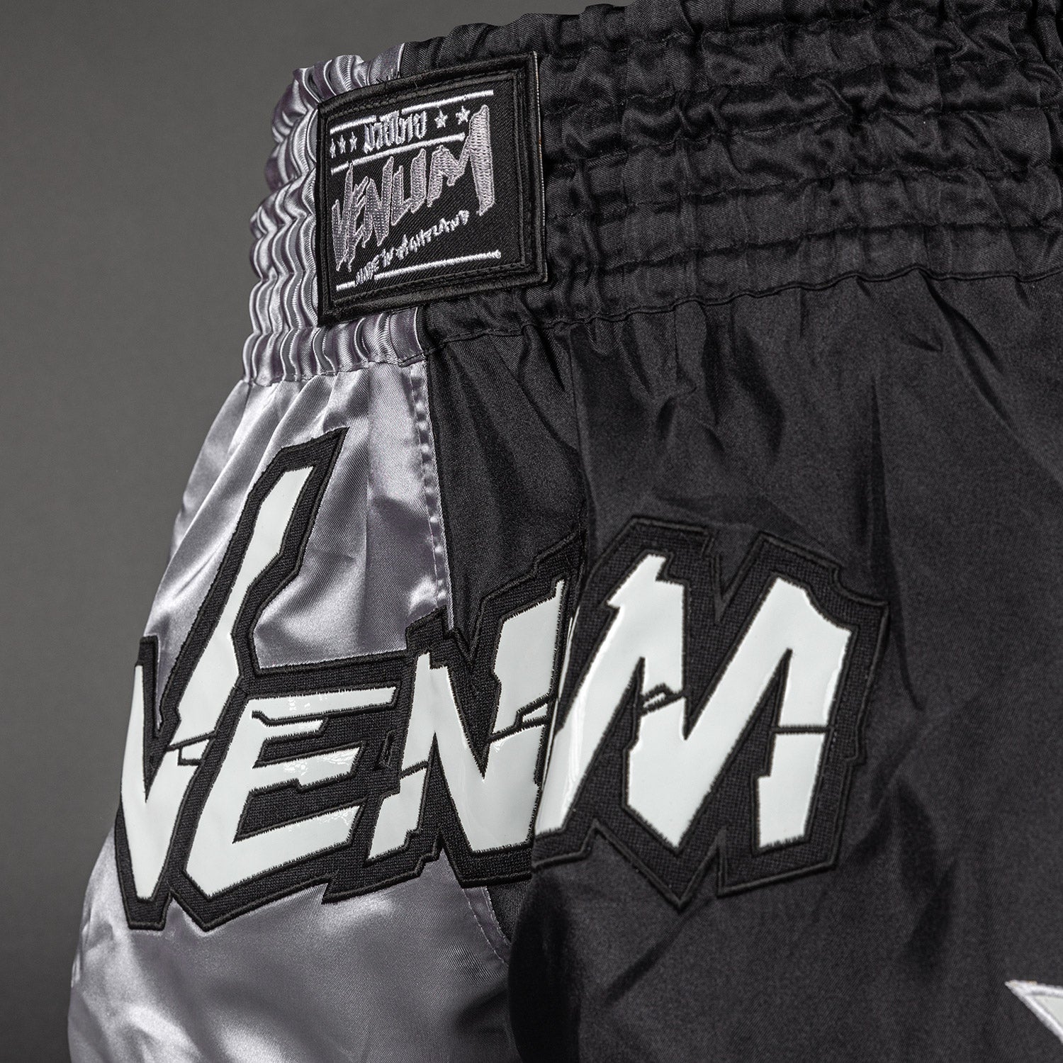Venum Inferno 2.0 Muay Thai Shorts - Grey/Black  product-type_Muay Thai Shorts Venum