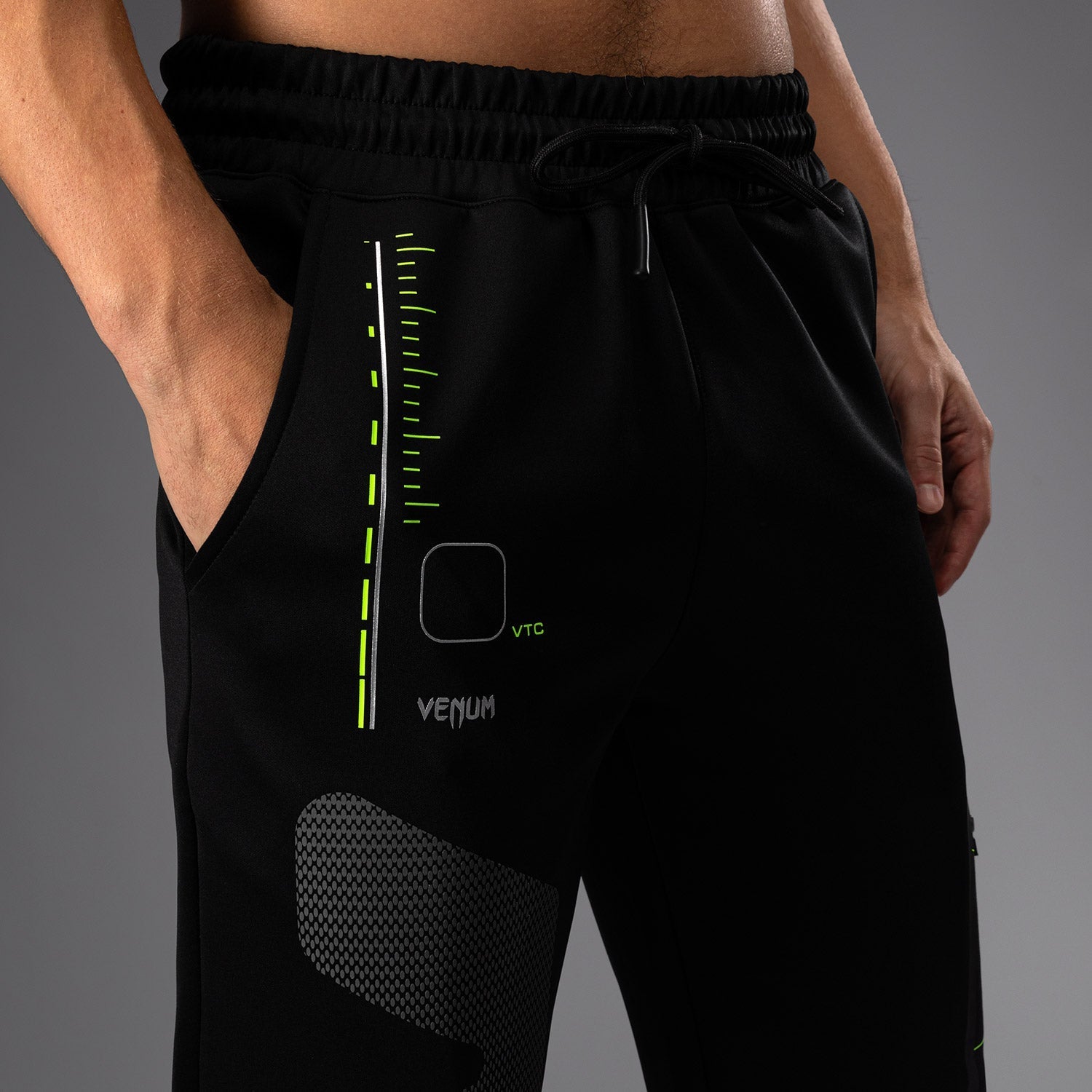 Venum Training Camp 4.0 Jogger - Black/Neon Green - Venum - Venum