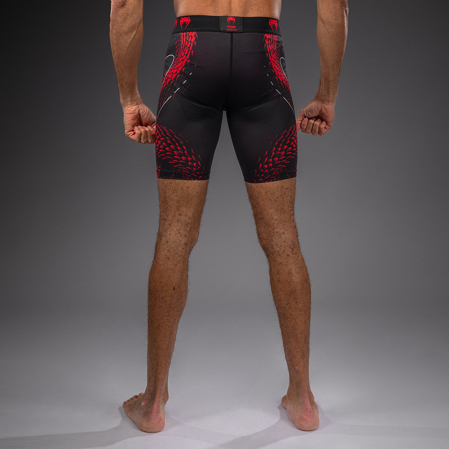 Venum Matupa Vale Tudo Shorts - Black/Red/Silver  product-type_Compression shorts Venum