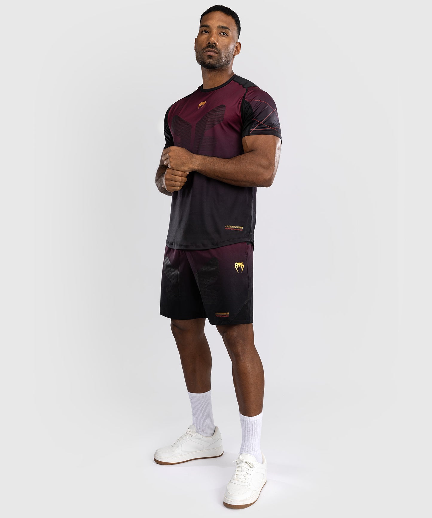 Venum Tactical XT Dry tech T-shirt - Black/Burgundy/Gold