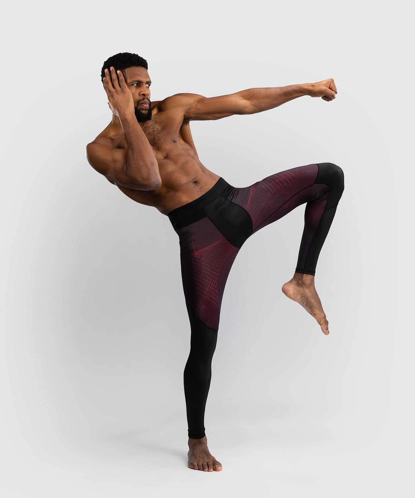 Venum G-Fit Air Men's Spats - Deep Black/Fire Red
