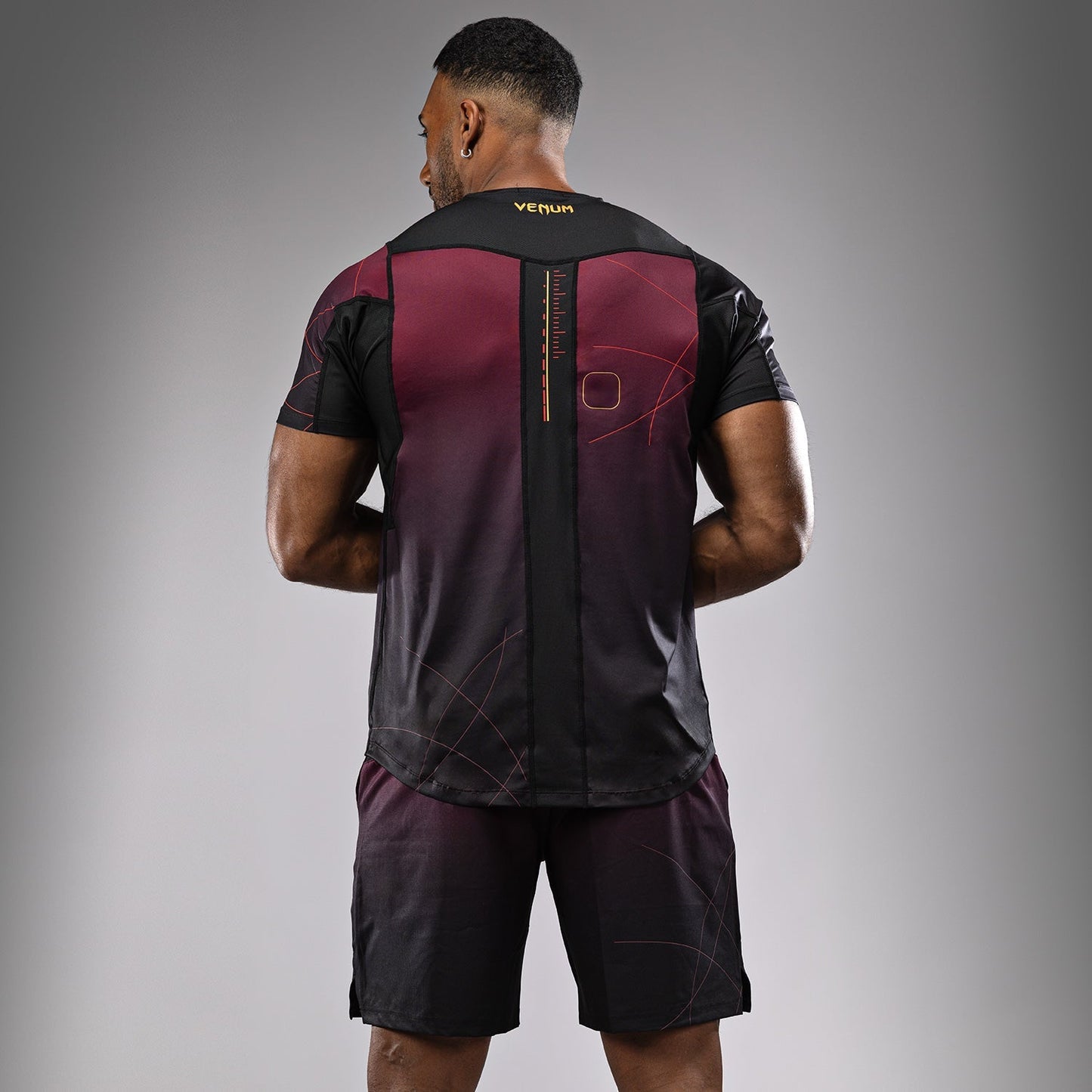 Venum Tactical XT Dry tech T-shirt - Black/Burgundy/Gold