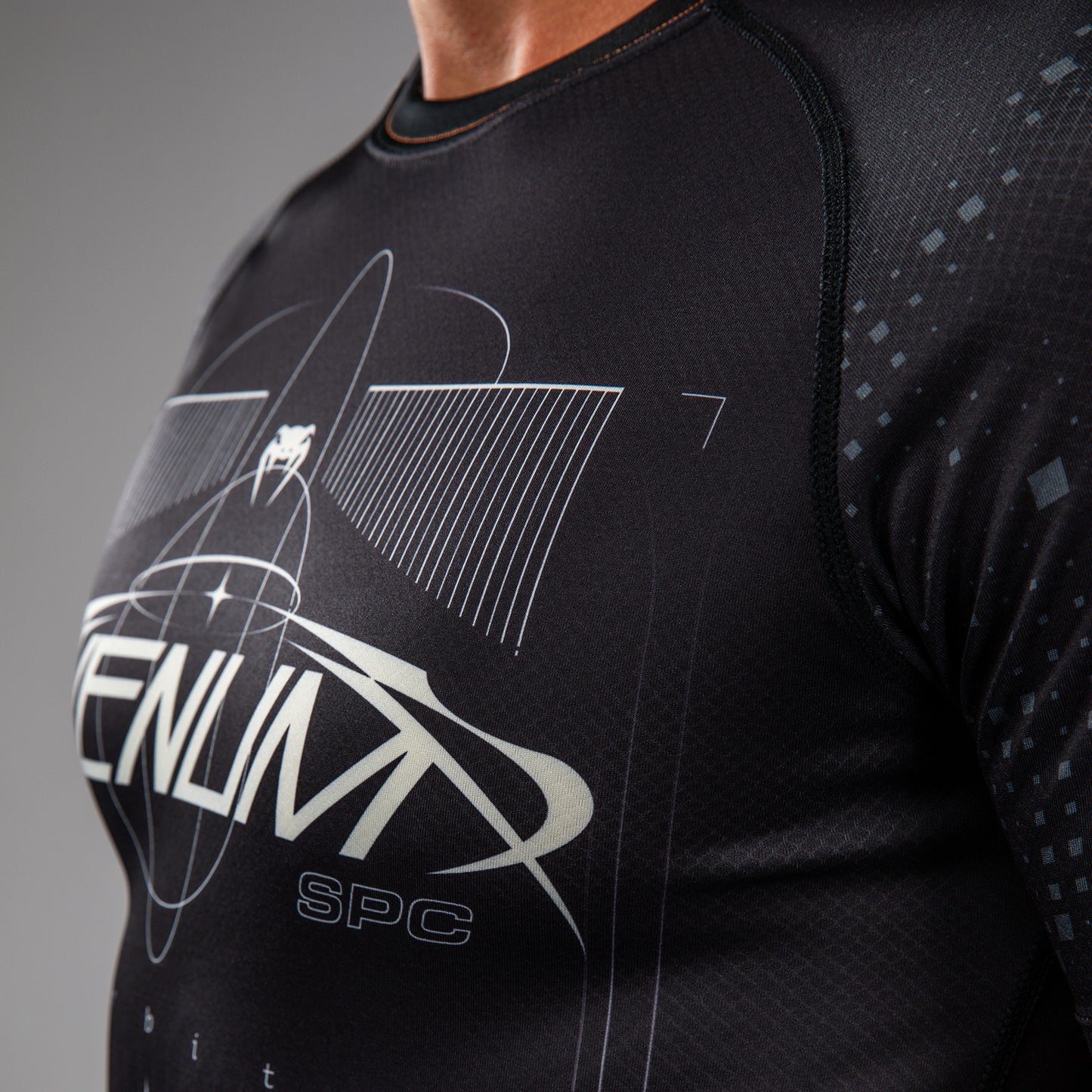 Venum Eclipse Short Sleeve Rashguard - Black/Ivory