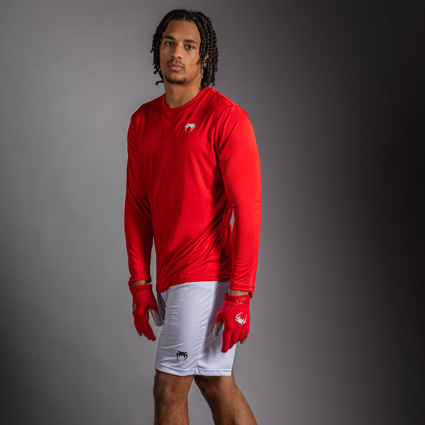 Venum Lineup Performance Long Sleeve T-Shirt - Red/White