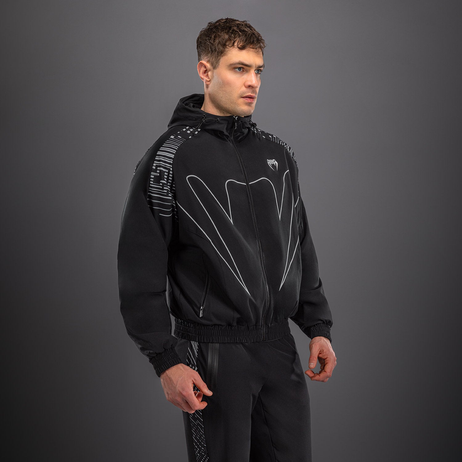Venum Midnight Fury Track Jacket - Black/Grey/Silver - Venum