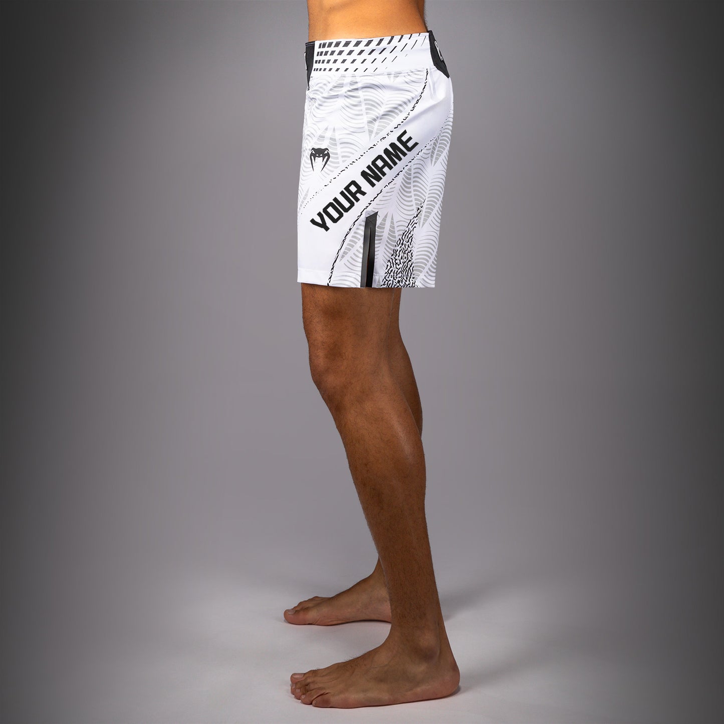 Men's UFC Zenith by Venum White Authentic Fight Night Short Fit Fight Short Personalized