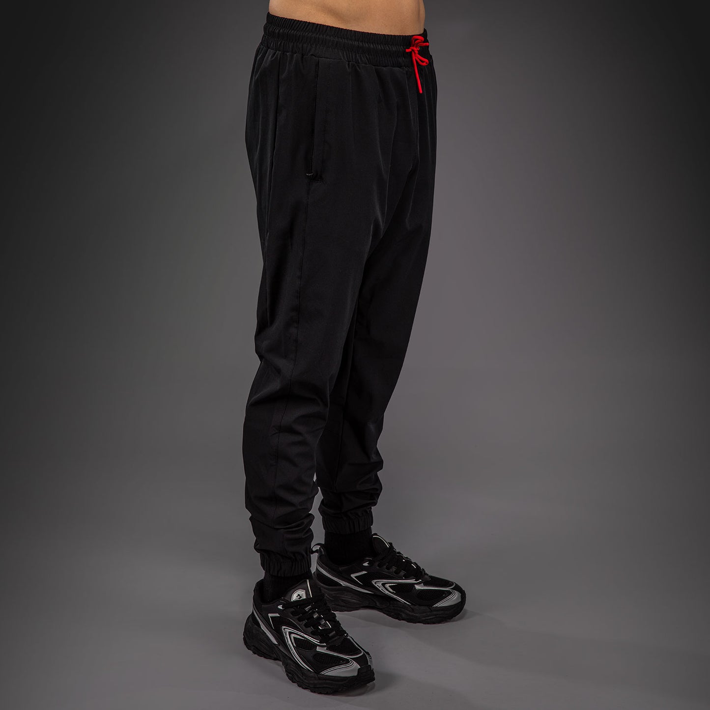 Venum x Mike Tyson Tiger Joggers - Deep Black/Intense Red