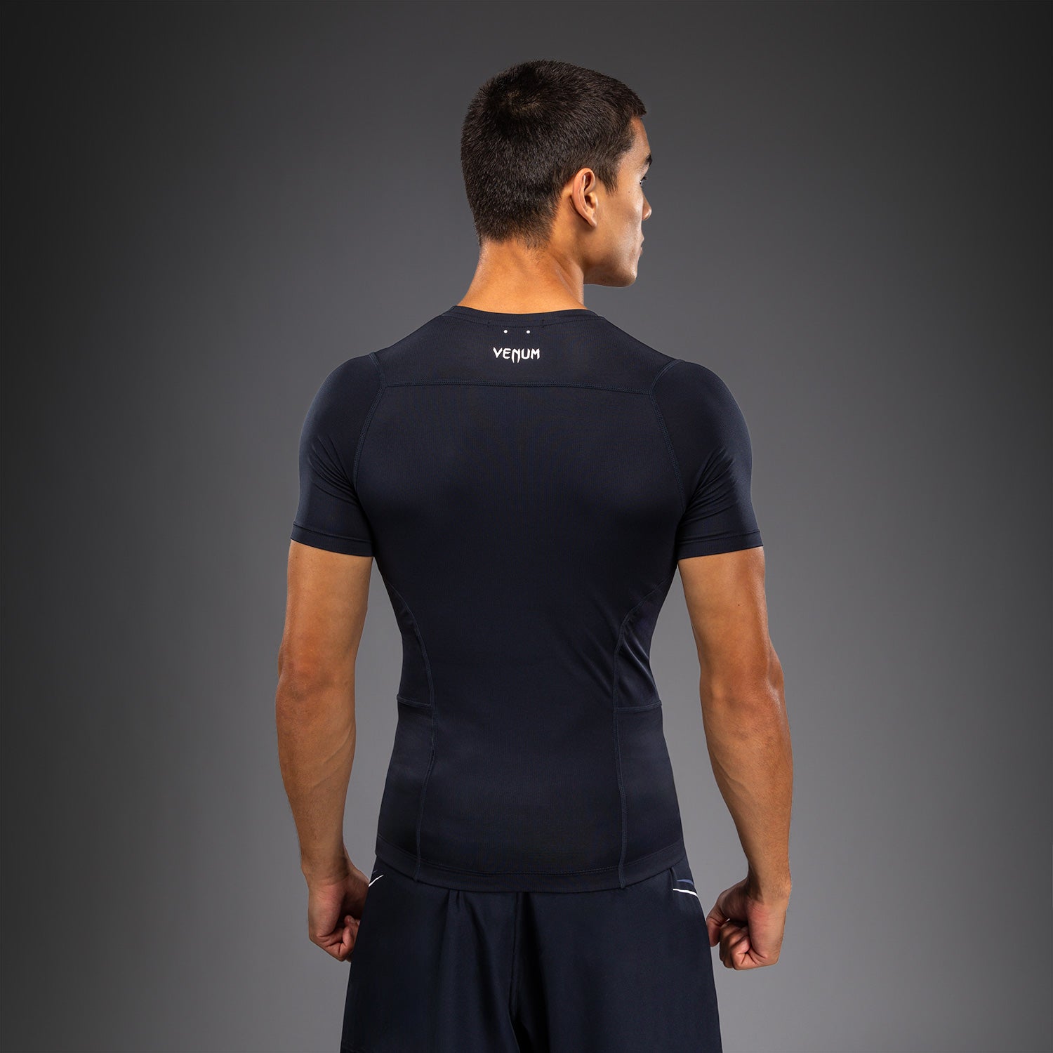 Venum G-Core Short Sleeve Rashguard - Navy Blue/White  product-type_Compression T-Shirts Venum