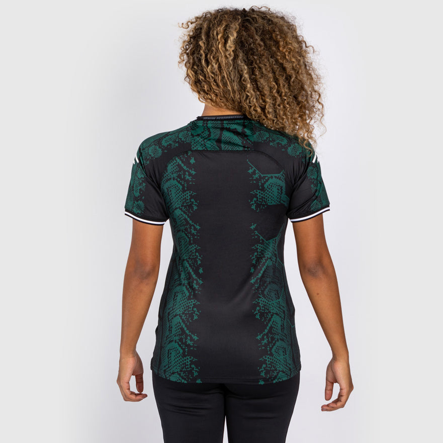 UFC Adrenaline by Venum Personalized Authentic Fight Night Women’s Walkout Jersey - Emerald Edition - Green/Black