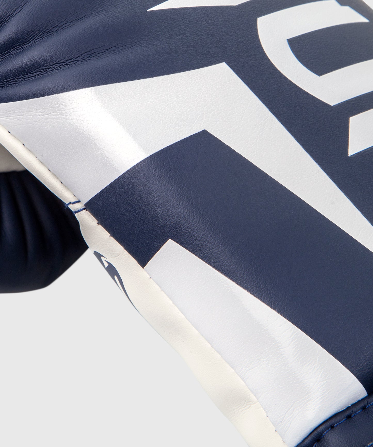 Venum Elite Boxing Gloves - White/Navy Blue