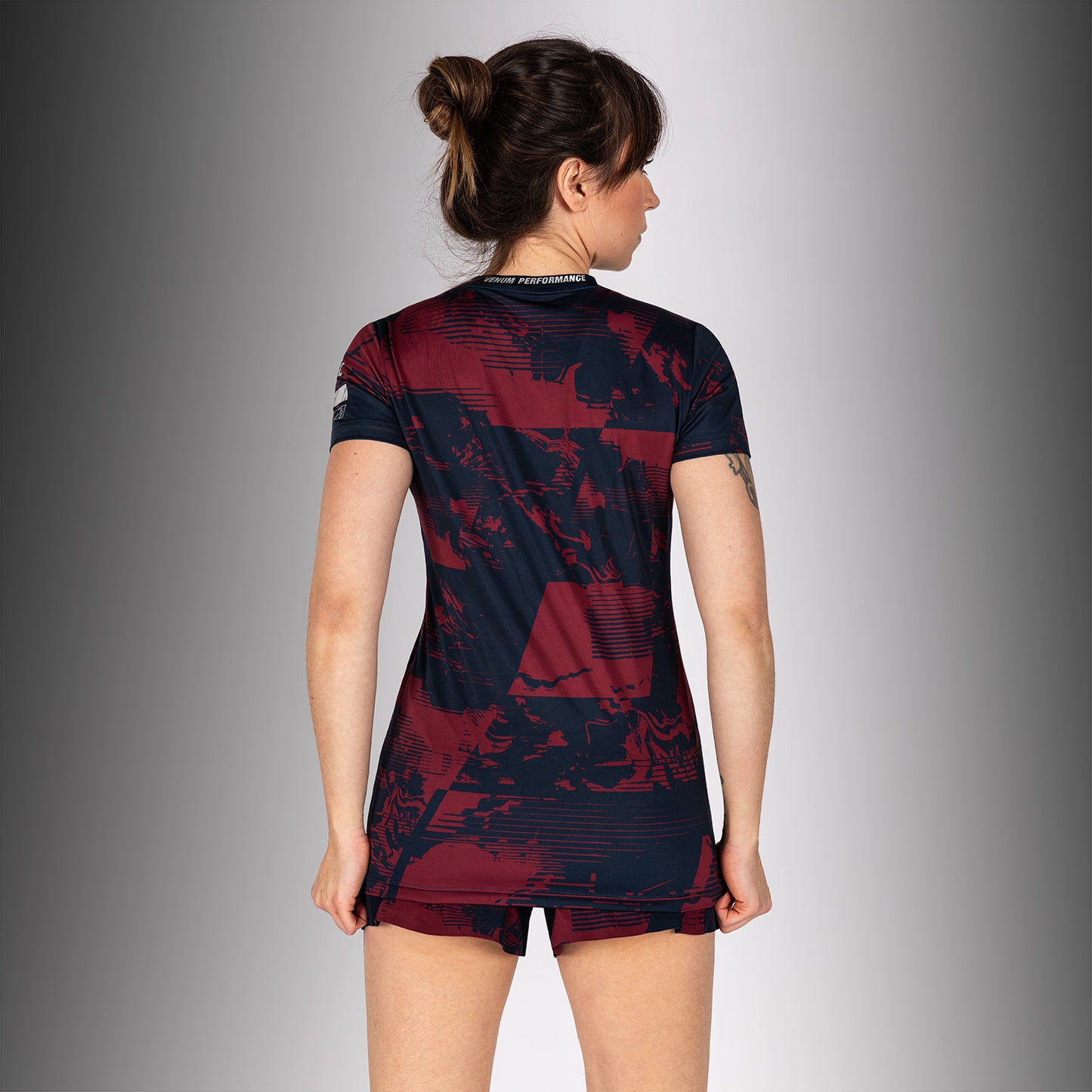 Women’s UFC Zenith by Venum Burgundy Authentic Fight Week Performance Short Sleeve T-Shirt