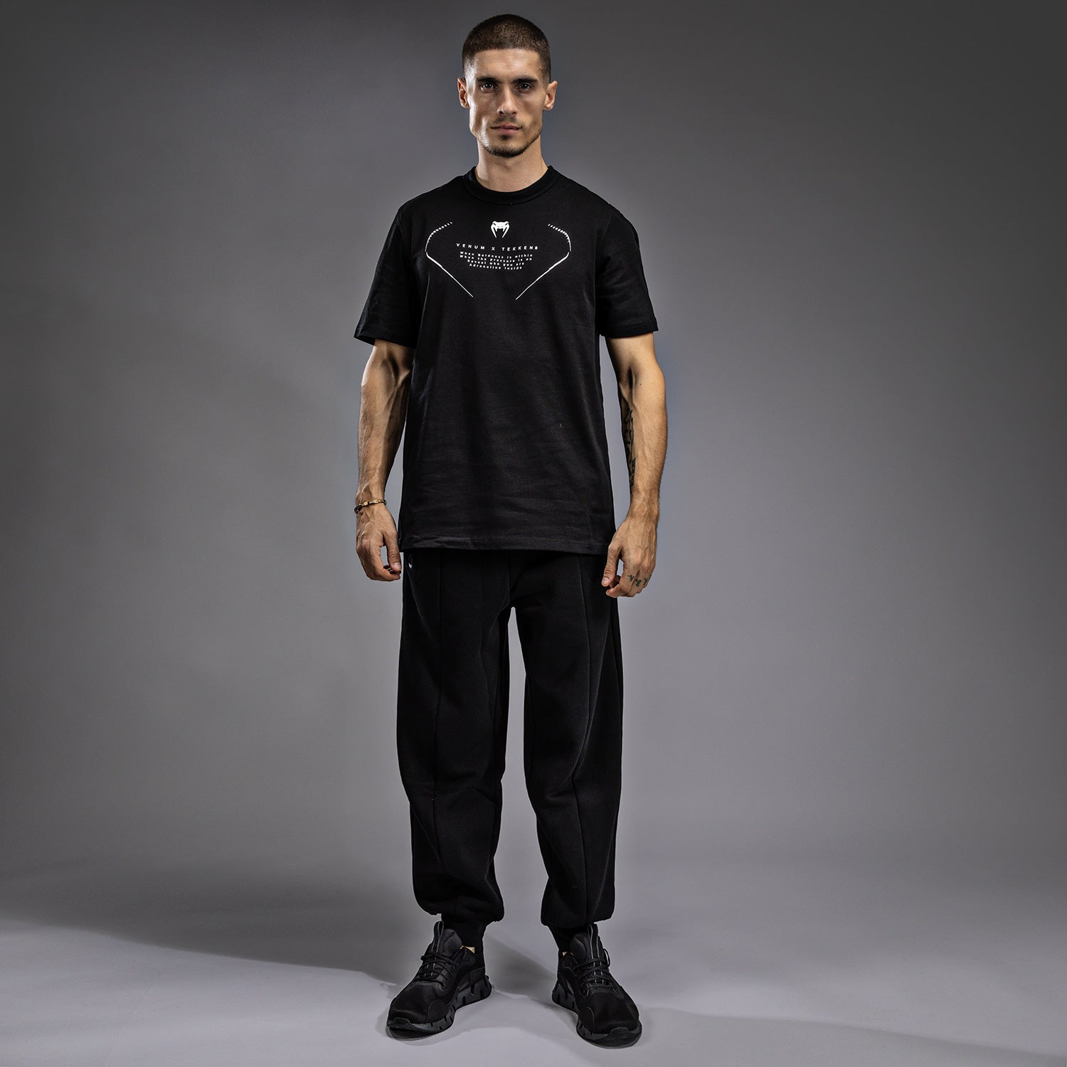 Jin Venum x TEKKEN 8 - Jin Kazama T-Shirt - Black/Black/White - Venum