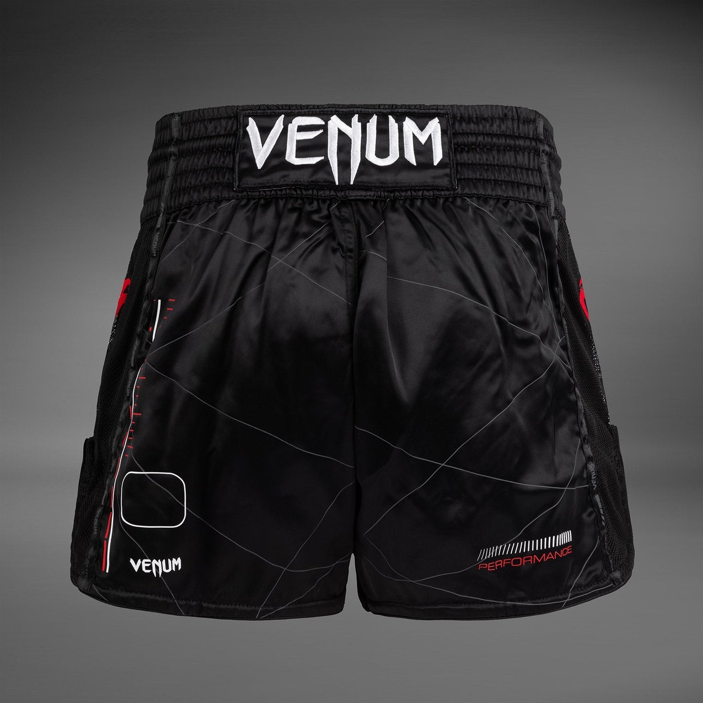 Venum Tactical XT Muay Thai Shorts - Black/Fire Red