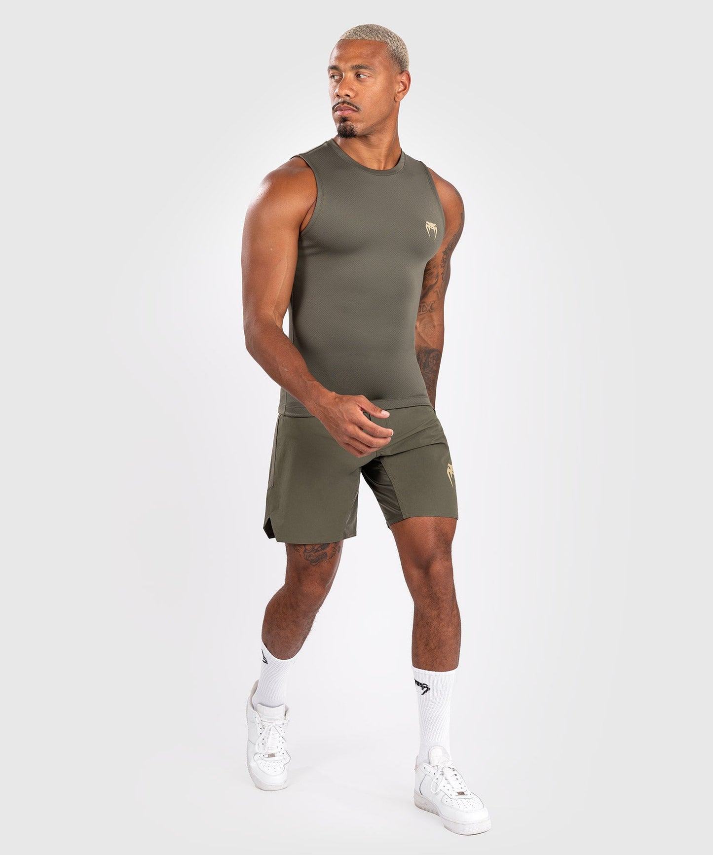 Rashguard sans manches pour hommes Venum Contender - Kaki - Débardeurs