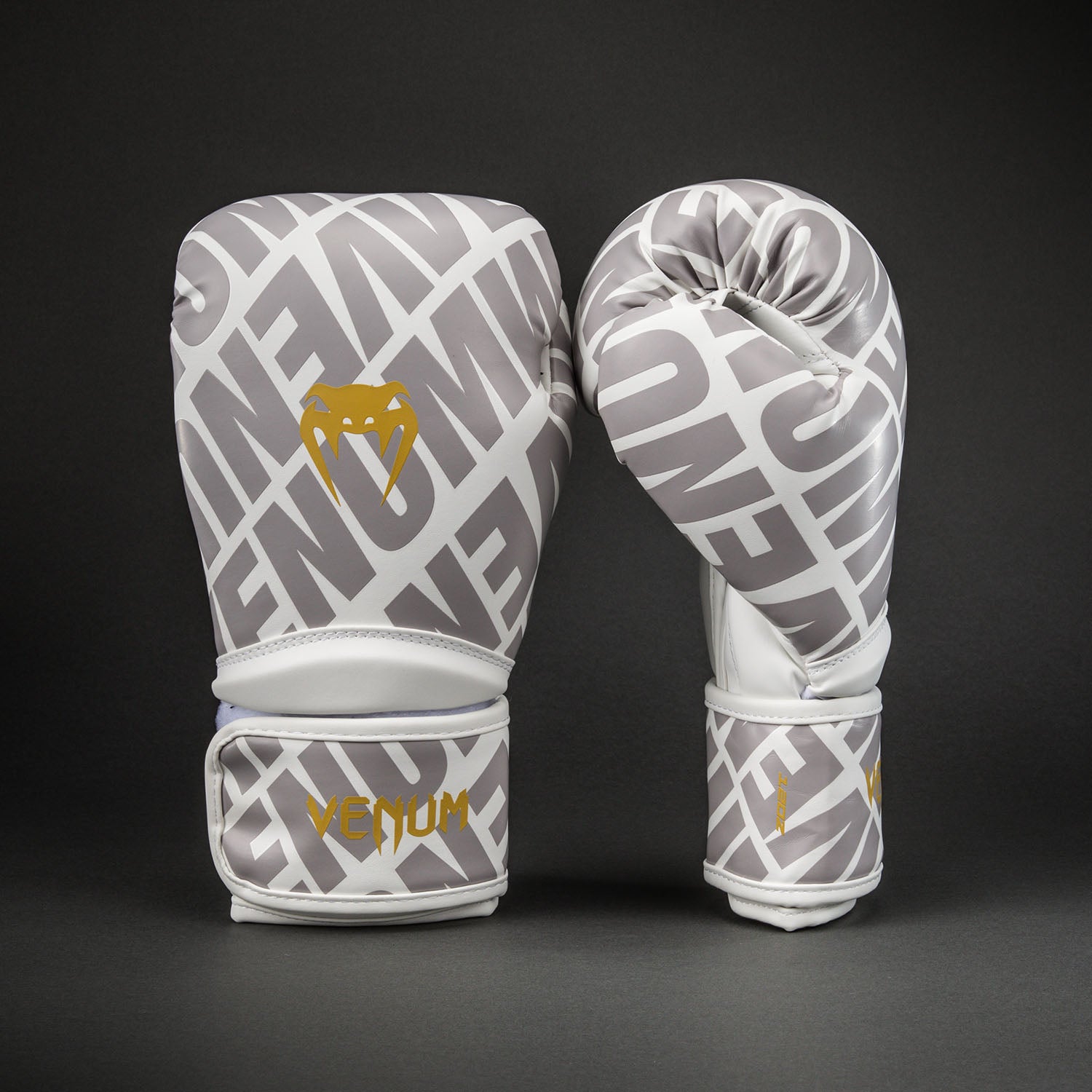 Venum Contender 1.5 XT 3D Boxing Gloves - White/ Gold - Venum