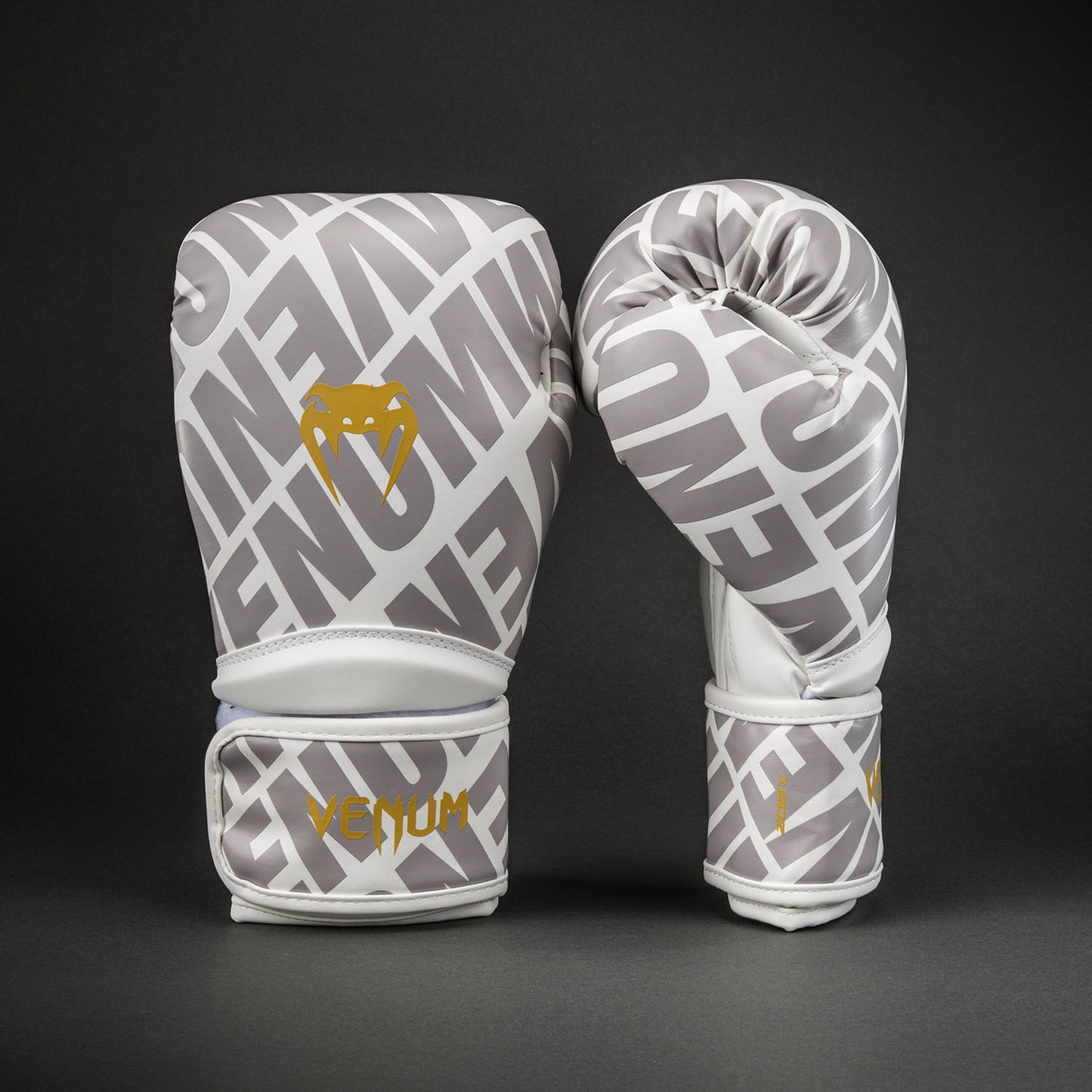 Venum Contender 1.5 XT 3D Boxing Gloves - White/ Gold