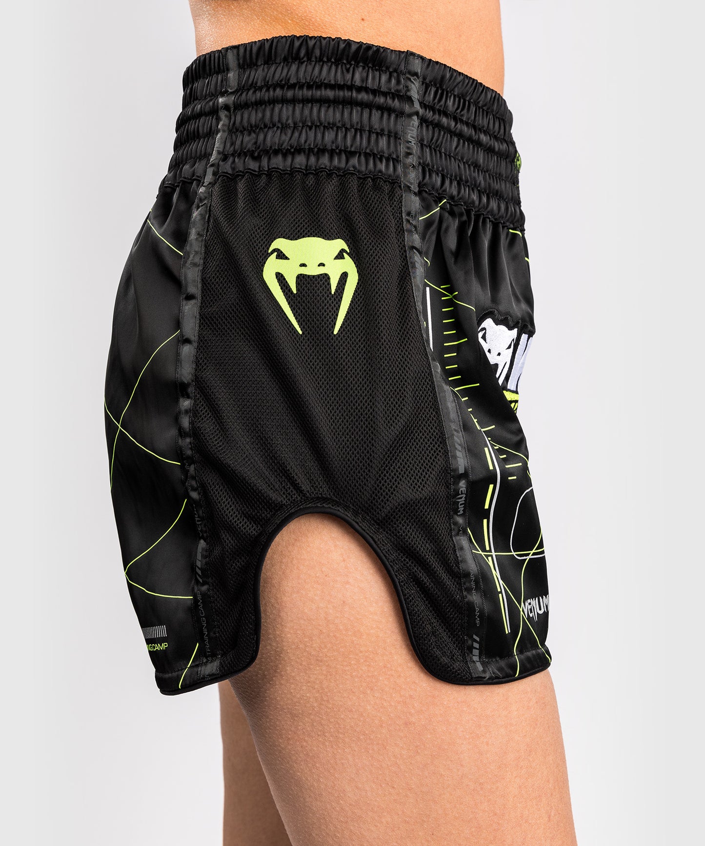 Venum Training Camp 4.0 Muay Thai Short - Black/Neon Green