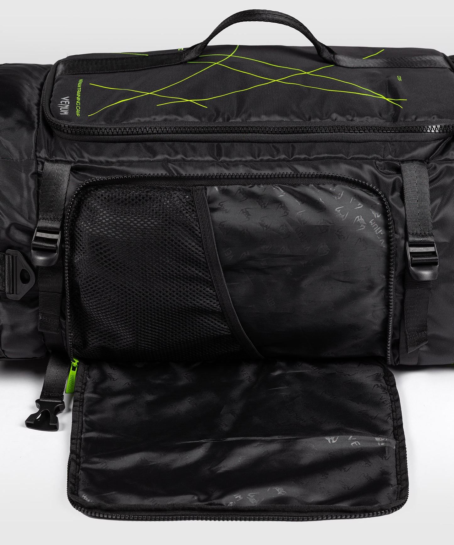 Venum Training Camp 4.0 Sports Bag - Black/Neon Green