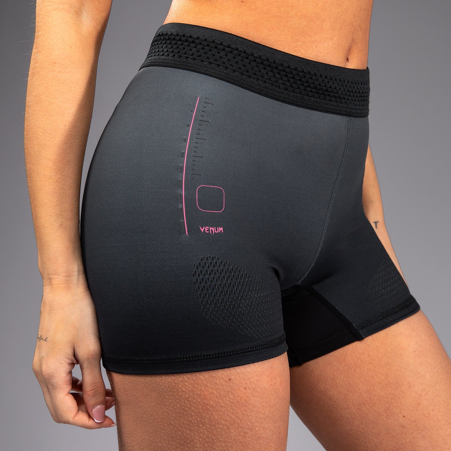 Venum Tactical XT Vale Tudo Shorts - Black/Storm Grey  product-type_Cycling shorts Venum