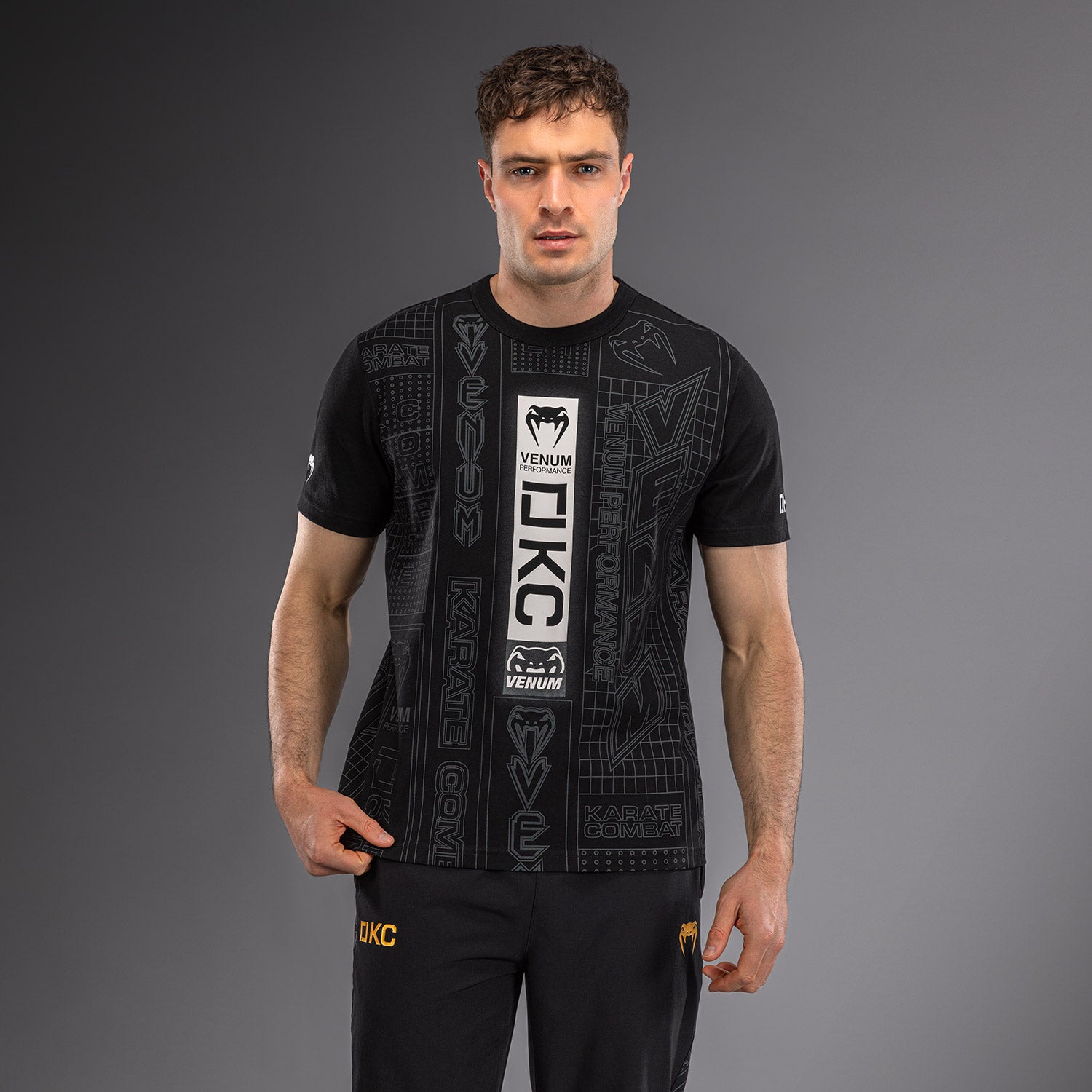 Karate Combat by Venum T-shirt - Black/Grey  product-type_T-Shirts Venum