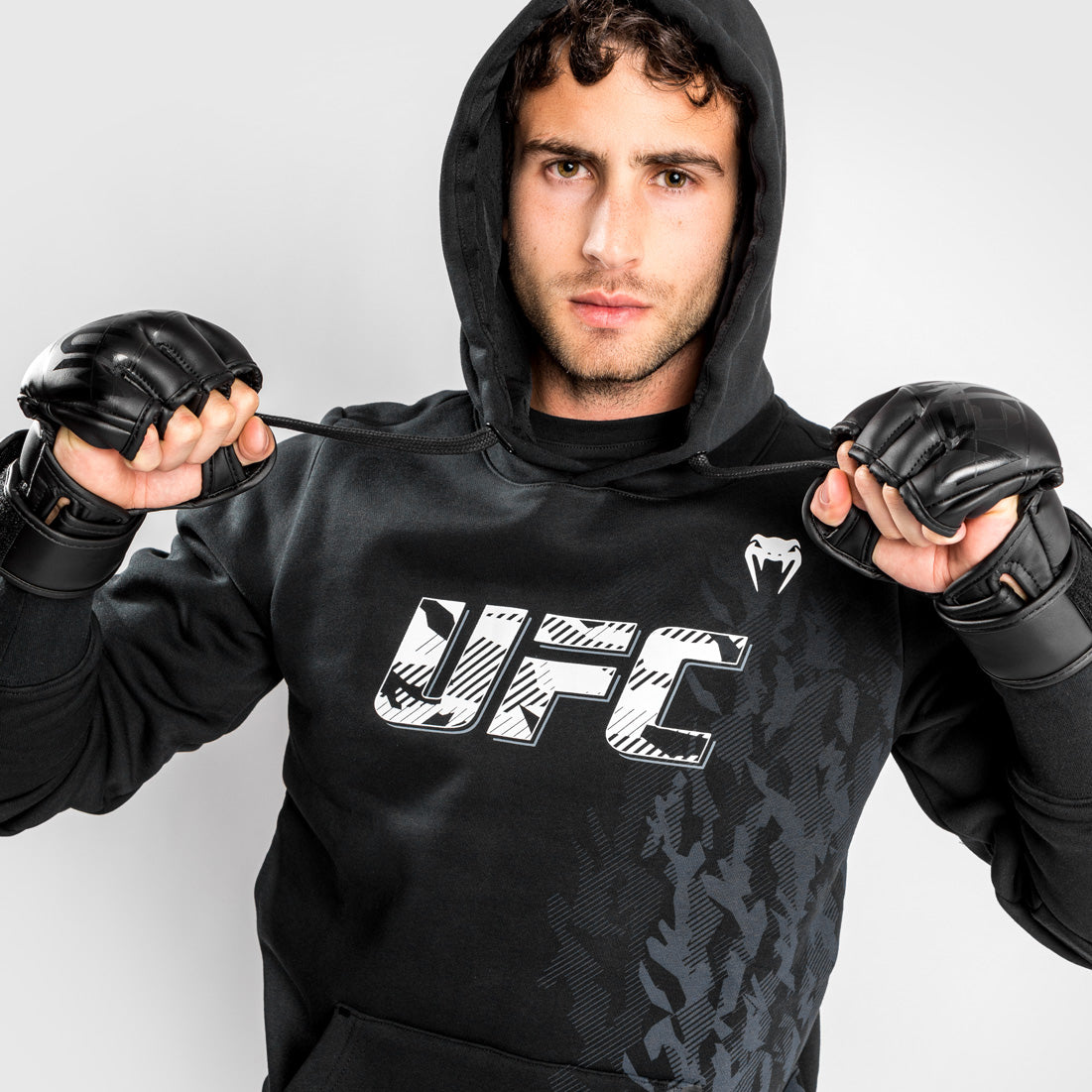 UFC Venum Authentic Fight Week Men's Pullover Hoodie - Black