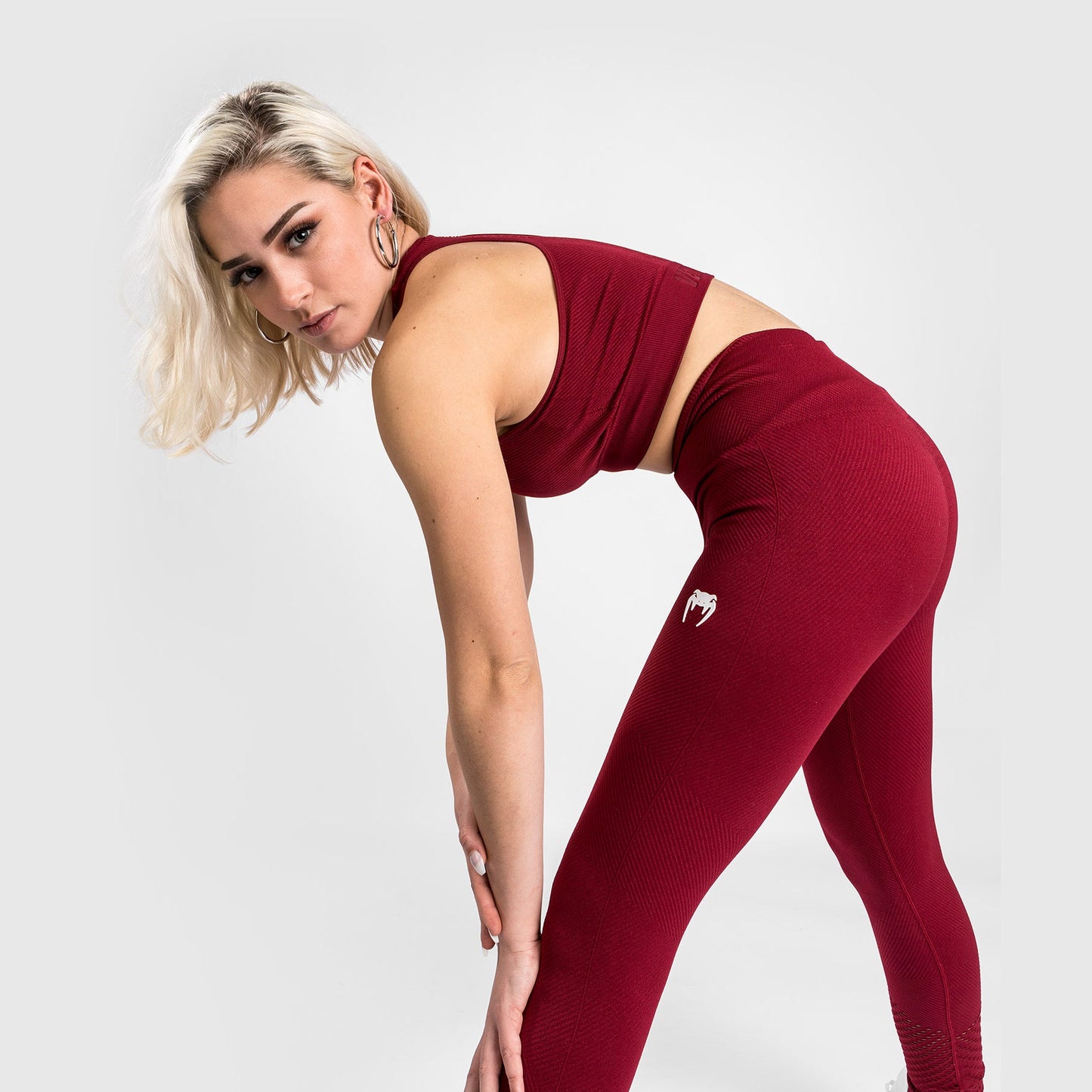Venum Sparring Seamless 7/8 Leggings - For Women - Burgundy