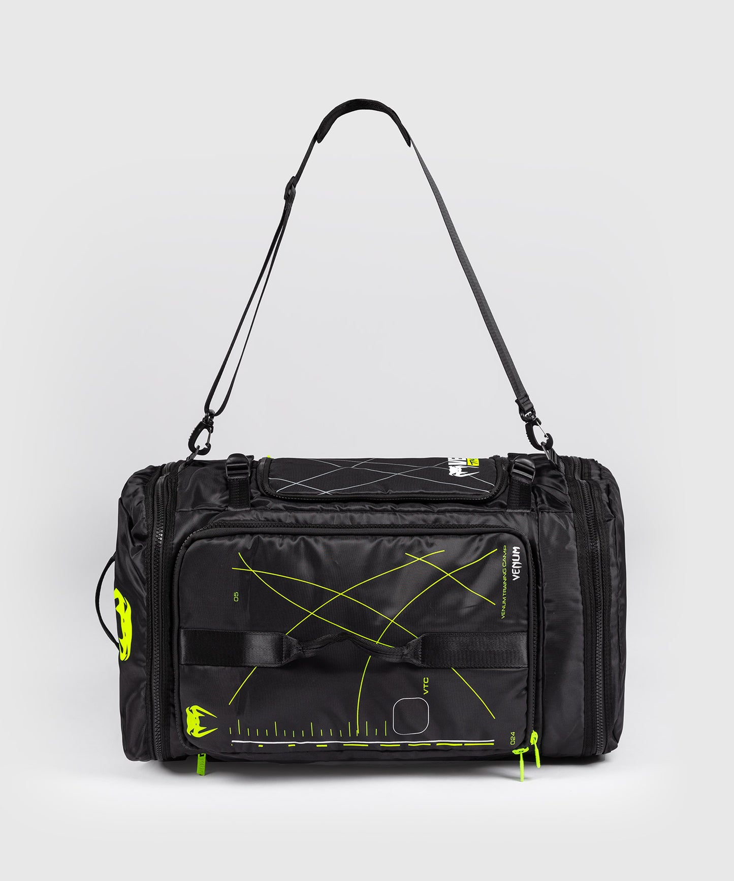 Venum Training Camp 4.0 Sports Bag - Black/Neon Green
