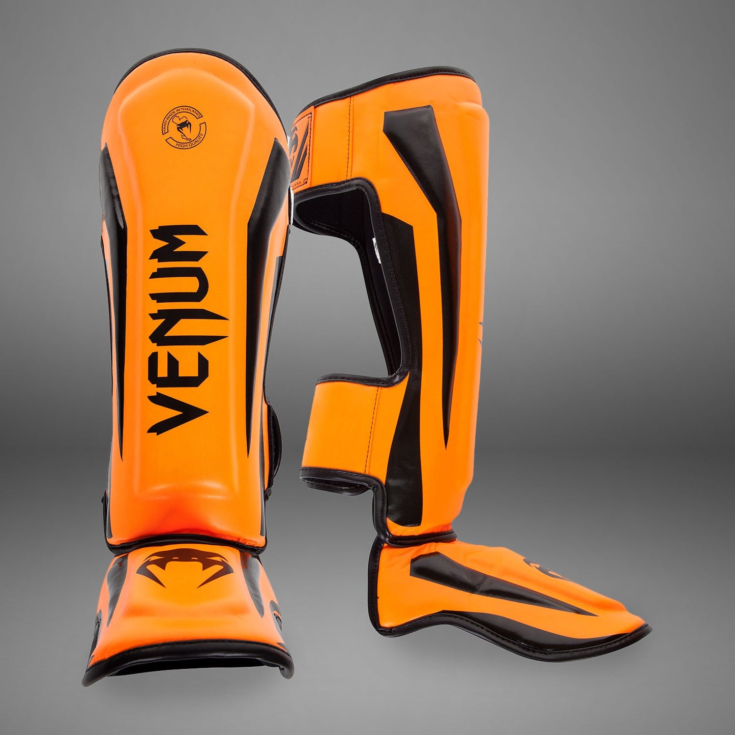 Venum Elite Shin Guards - Orange