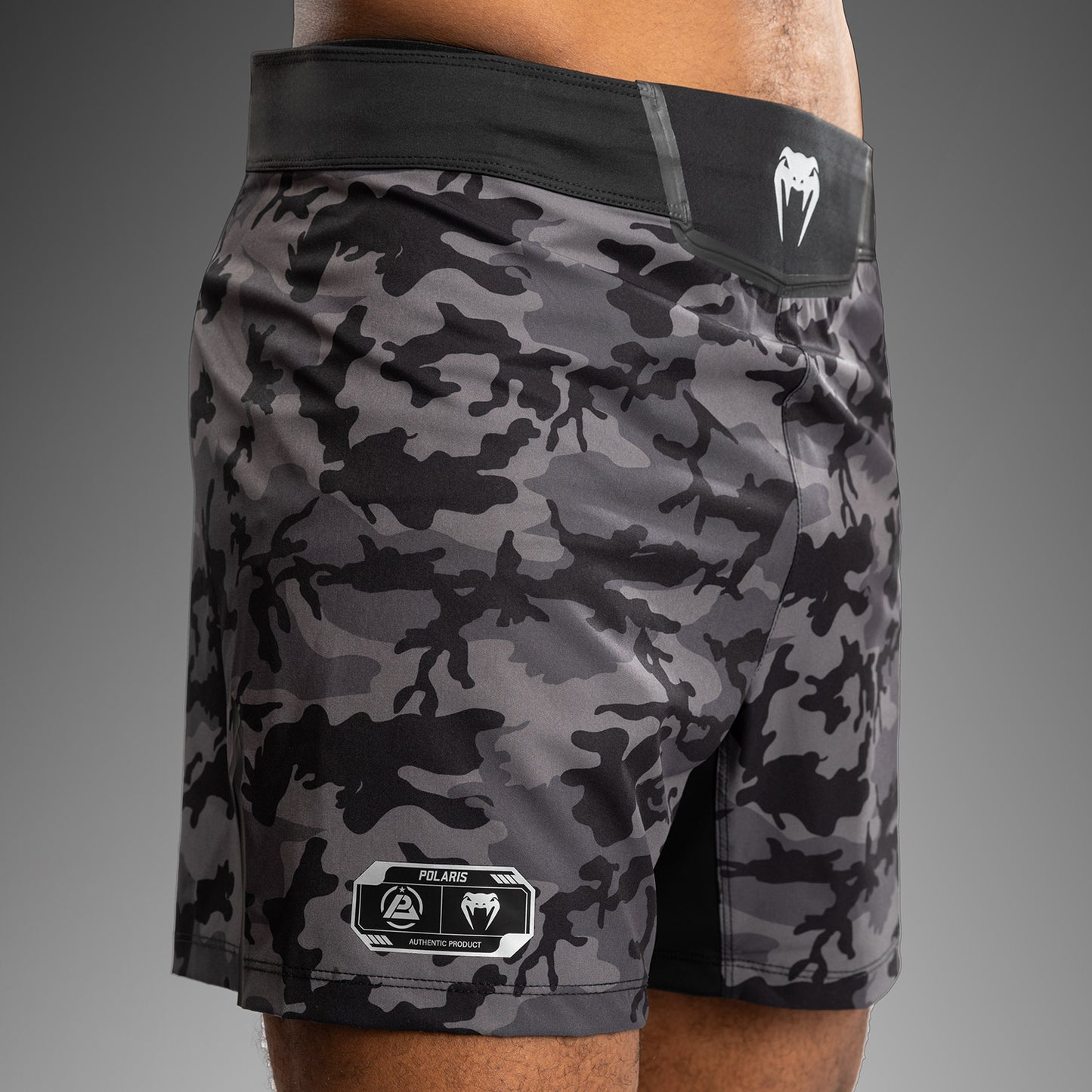 Venum x Polaris Fight Shorts - Black/Storm Grey