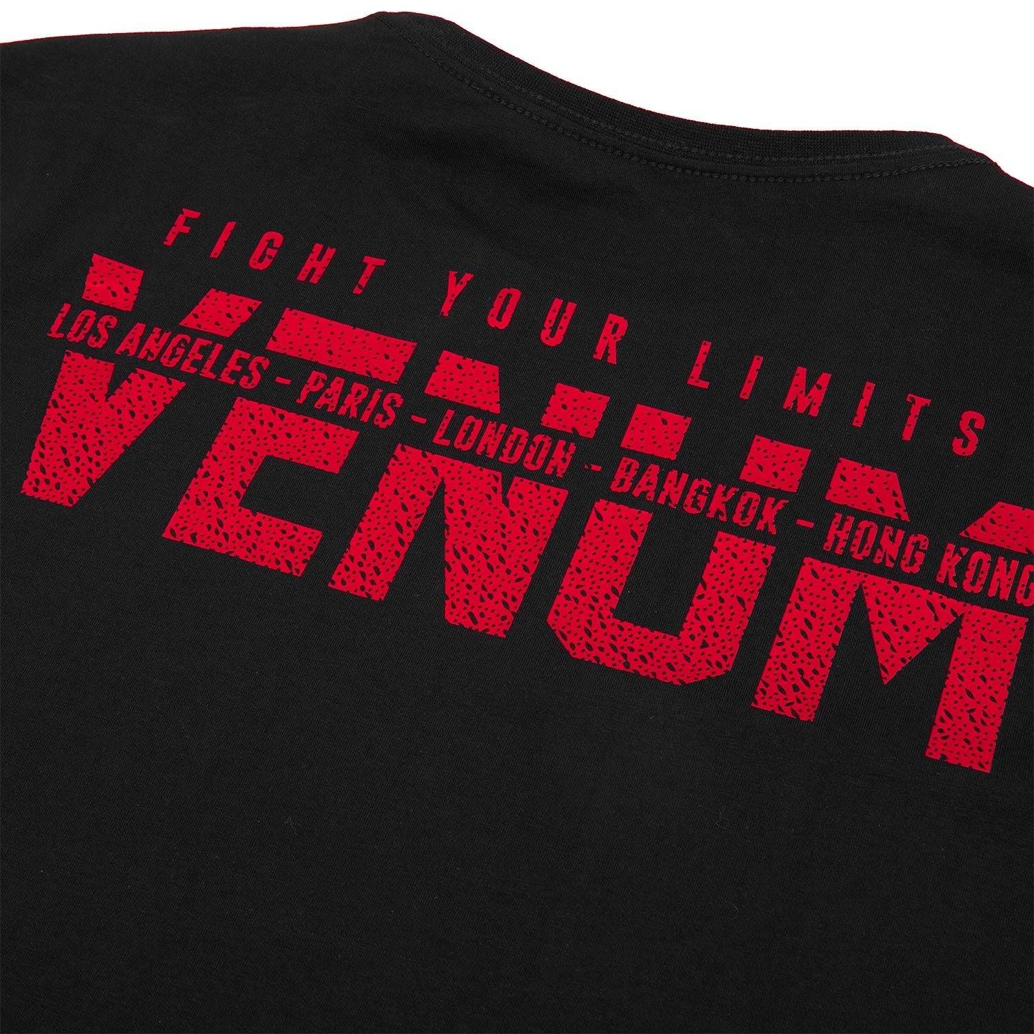 Venum Signature T-shirt - Long Sleeves - Black/Red Picture 6