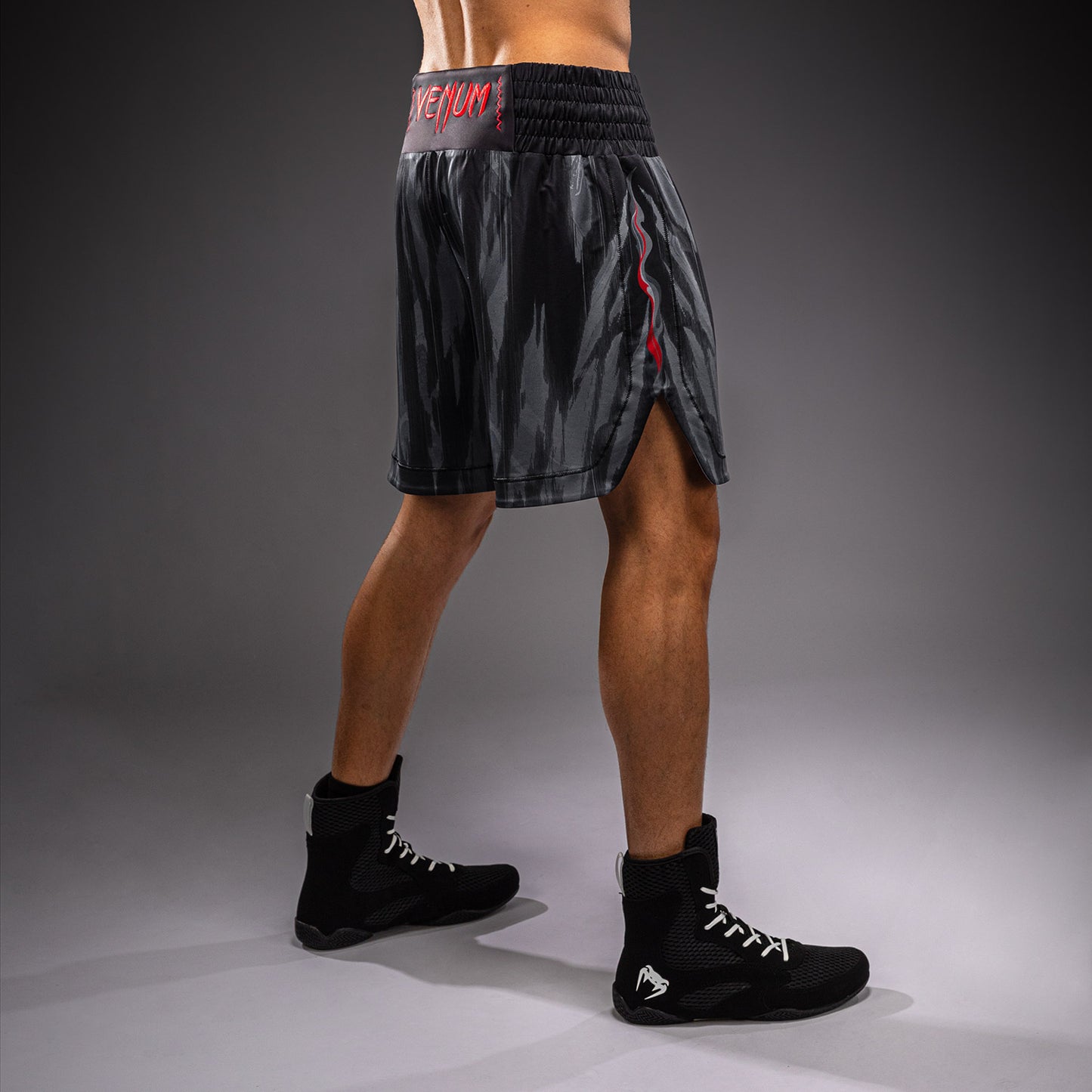 Venum Demon Boxing Shorts - Black/Grey  product-type_Boxing shorts Venum