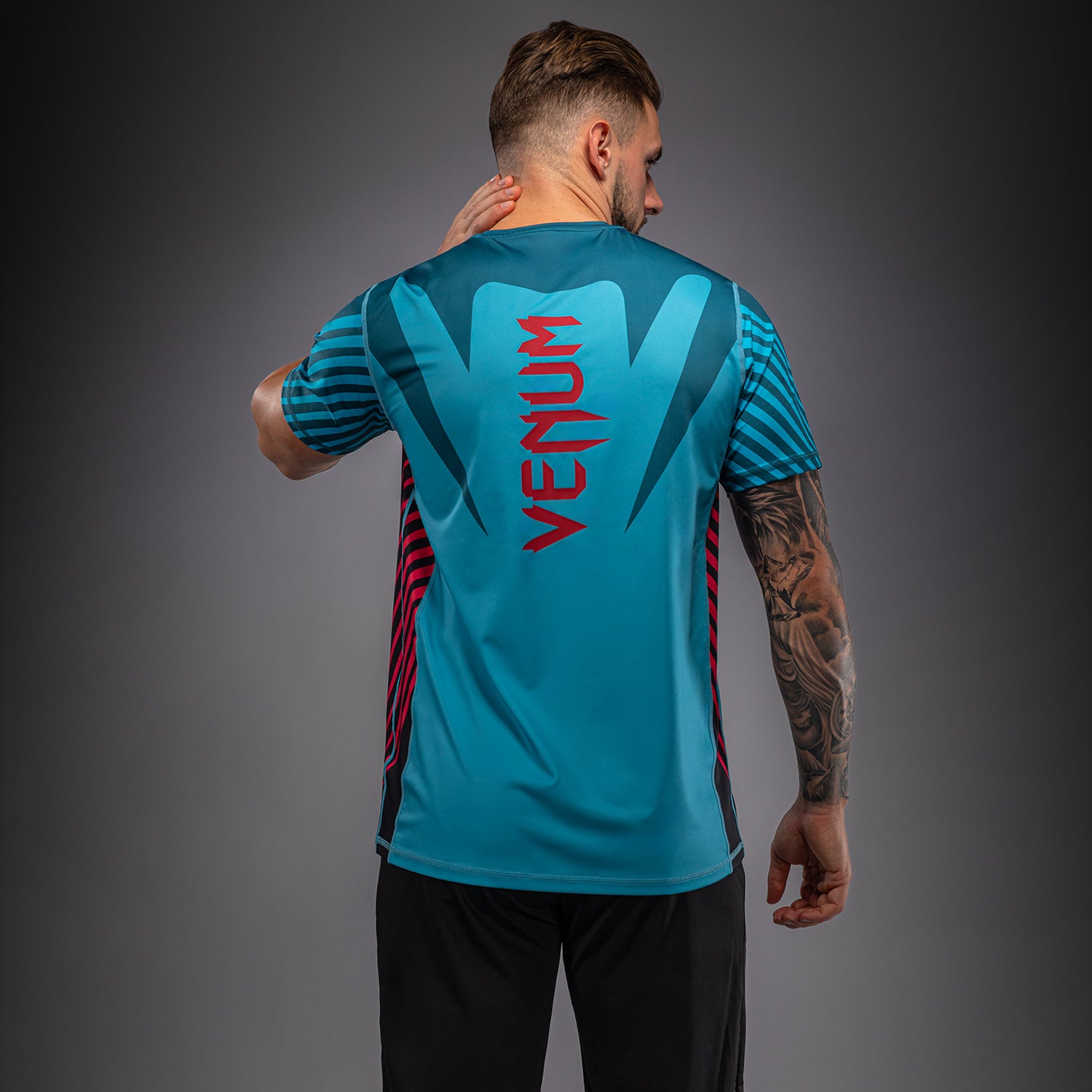 Venum Attack 90 Dry-Tech T-Shirt - Turquoise/Red - Venum